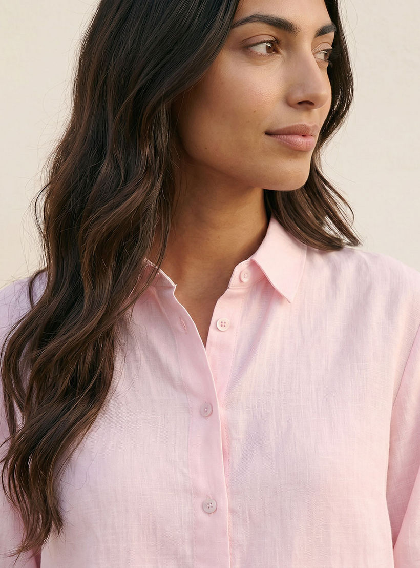 Splash Basic Collared Linen Shirt-women-clothing-shirtsandblouses-shirts-image-6