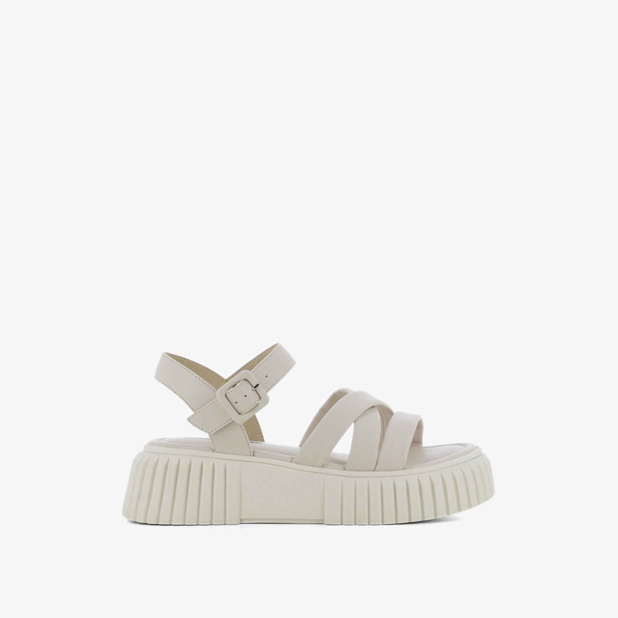 SJ Women's Solid Cross-Strap Sandals with Buckle Closure-women-shoes-flats-sandals-image-2