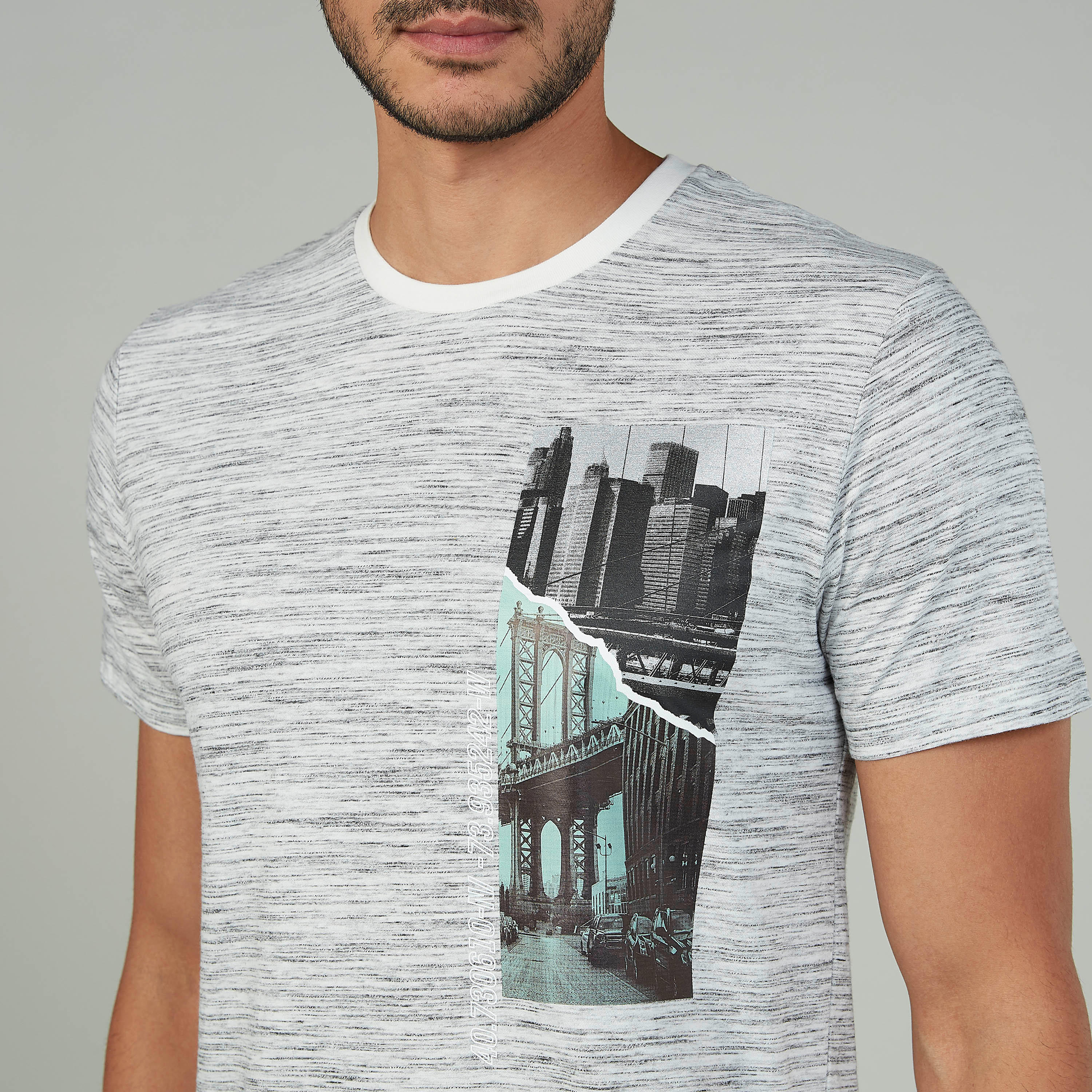 Bossini Printed T-shirt with Round Neck and Short Sleeves-men-clothing-tshirtsandpolos-tshirts-image-3