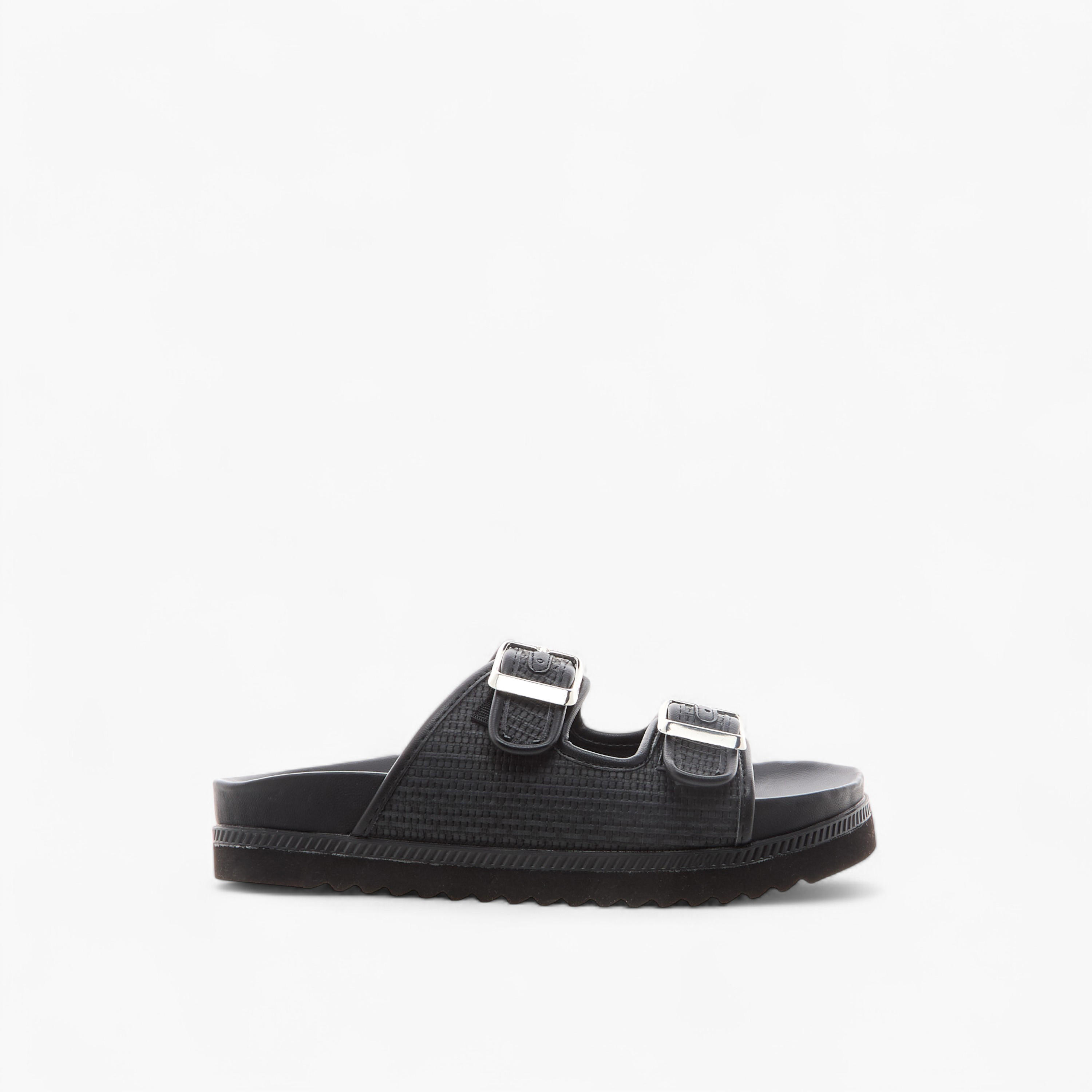 Celeste Women's Buckle Accent Slip-On Sandals-women-shoes-flats-sandals-image-2