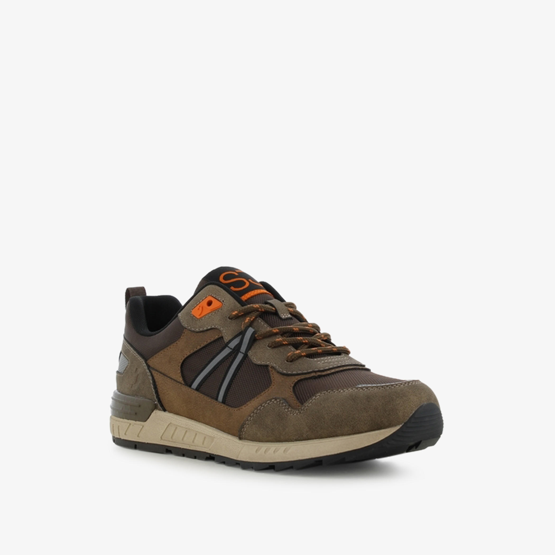 SJ Men's Panelled Lace-Up Low Ankle Sneakers-men-shoes-sneakers-image-1