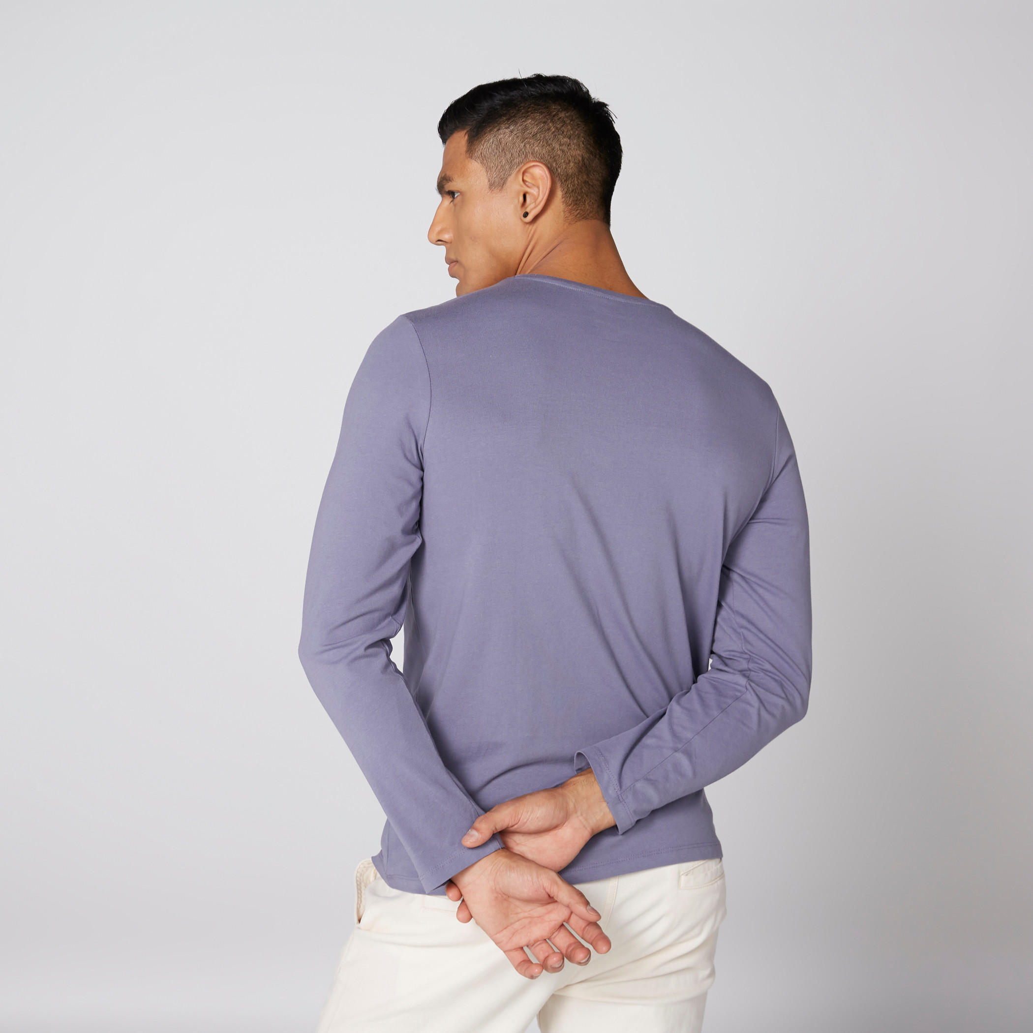 Round Neck T-Shirt with Long Sleeves-men-clothing-tshirtsandpolos-tshirts-image-2