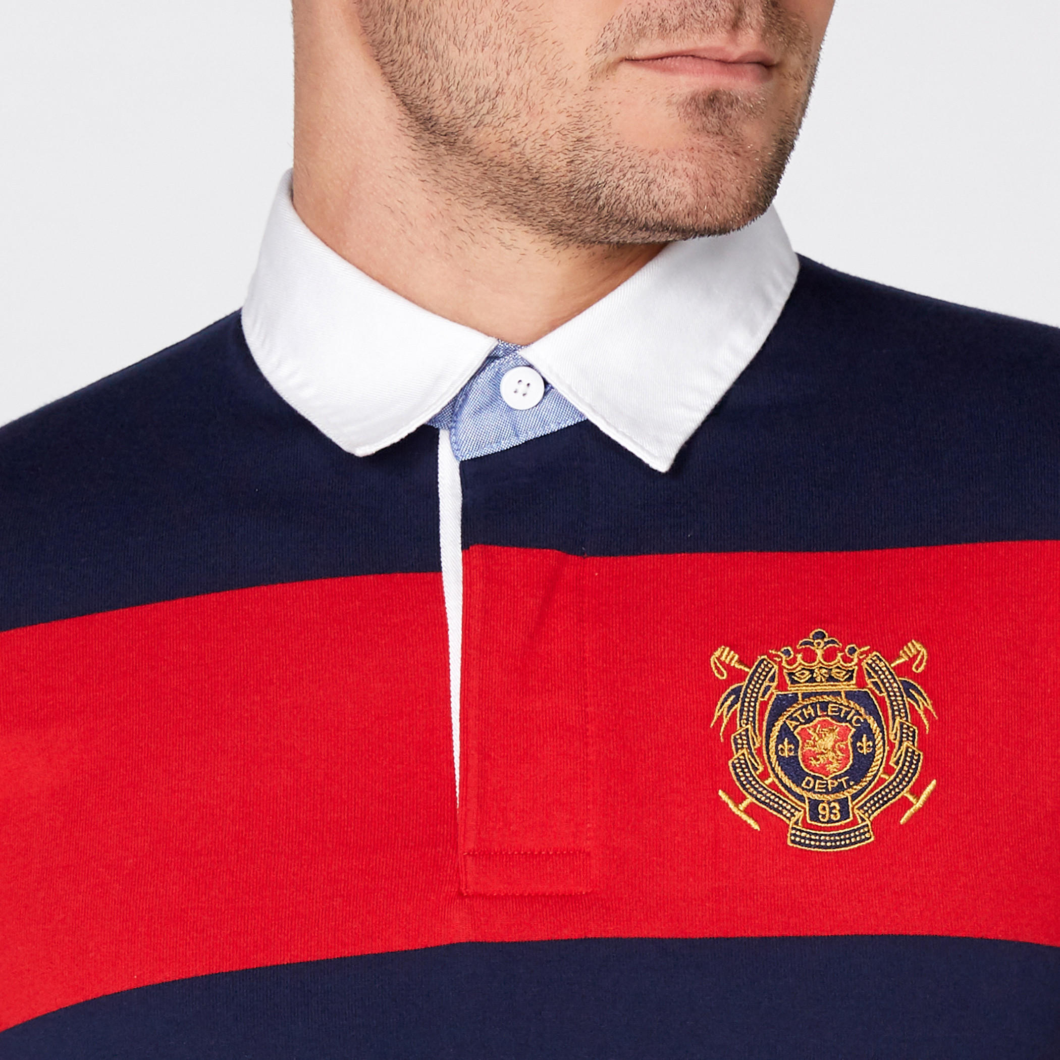تيشيرت مقلّم بياقة بولو وأكمام قصيرة-men-clothing-tshirtsandpolos-tshirts-image-3