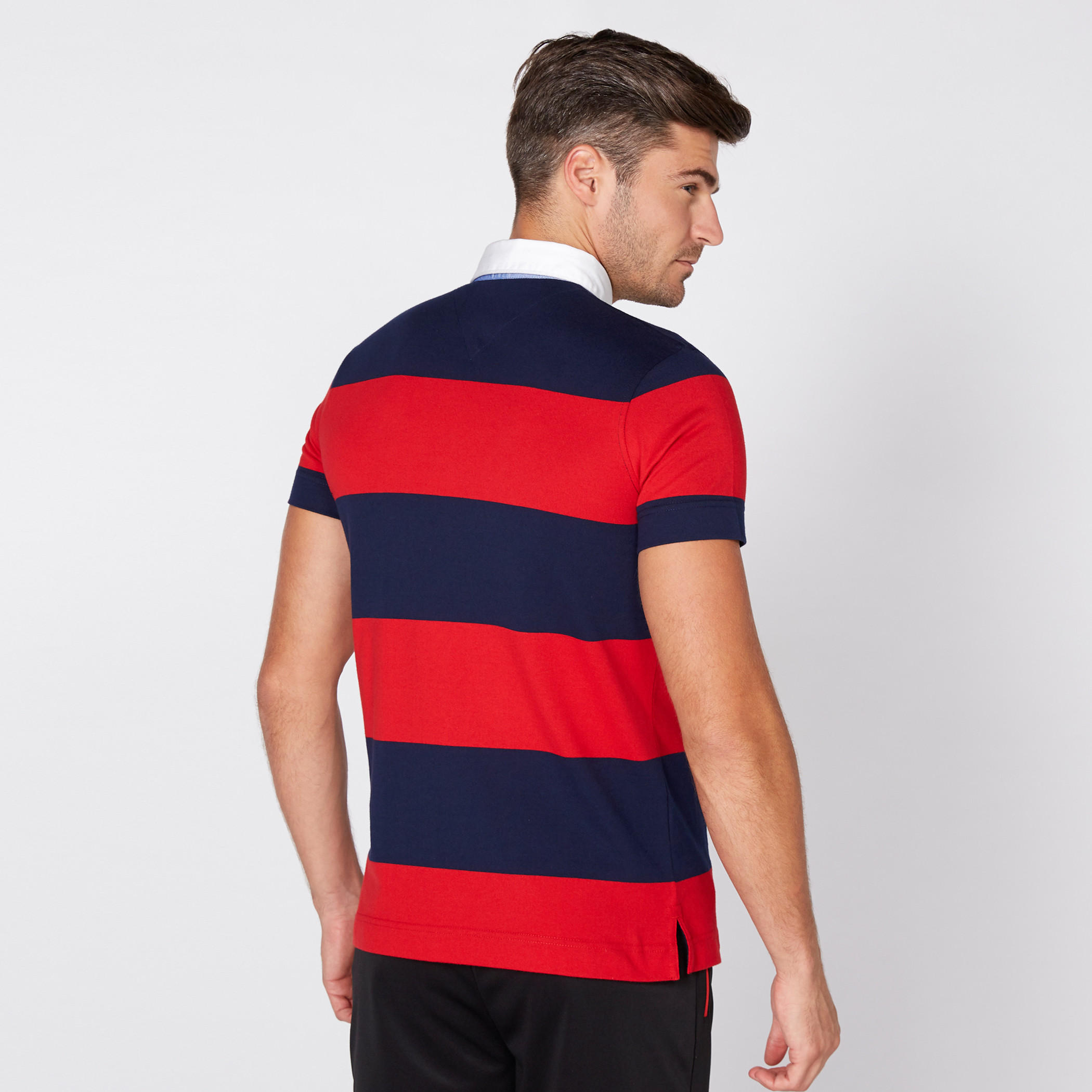 تيشيرت مقلّم بياقة بولو وأكمام قصيرة-men-clothing-tshirtsandpolos-tshirts-image-4