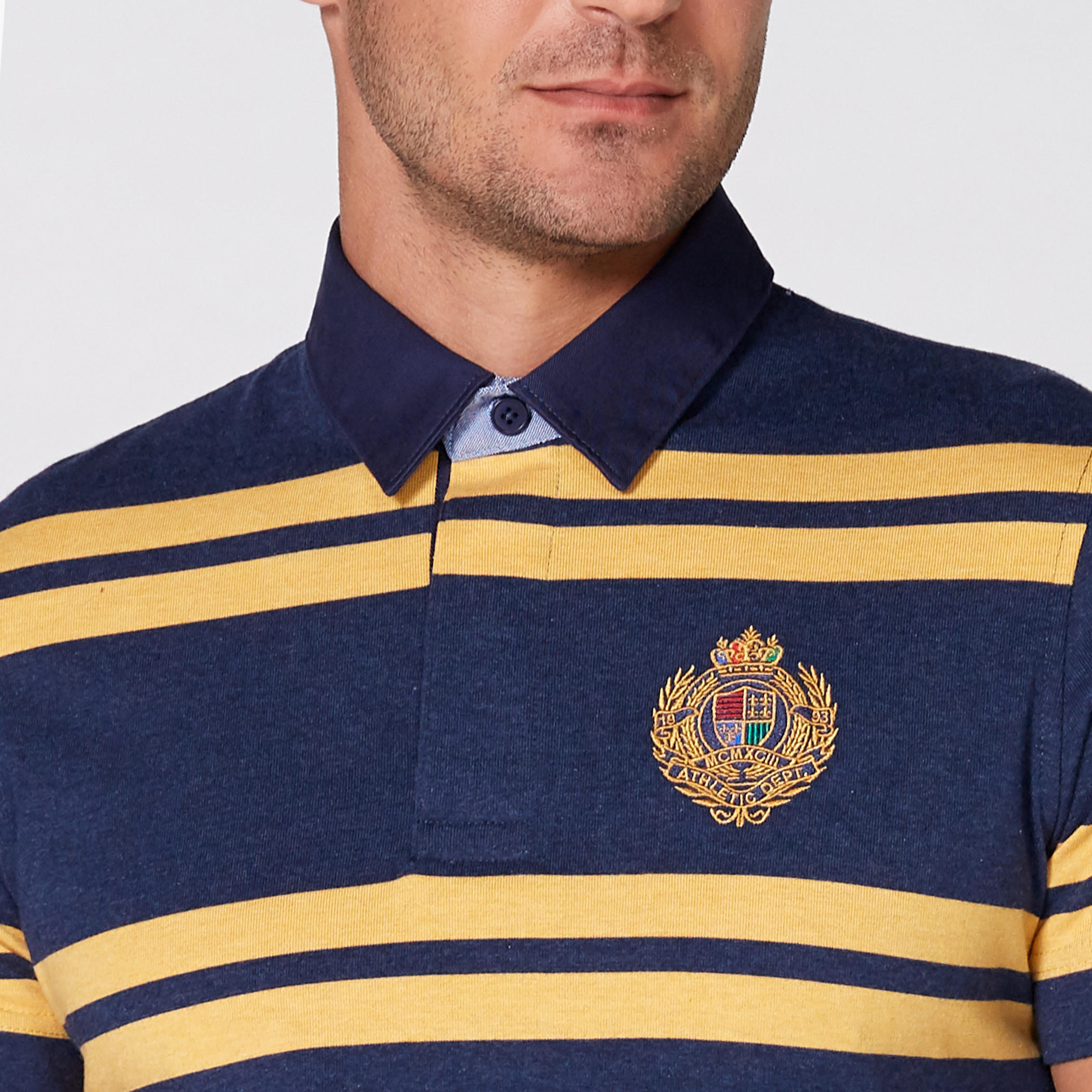 تيشيرت مقلّم بياقة بولو وأكمام قصيرة-men-clothing-tshirtsandpolos-tshirts-image-3