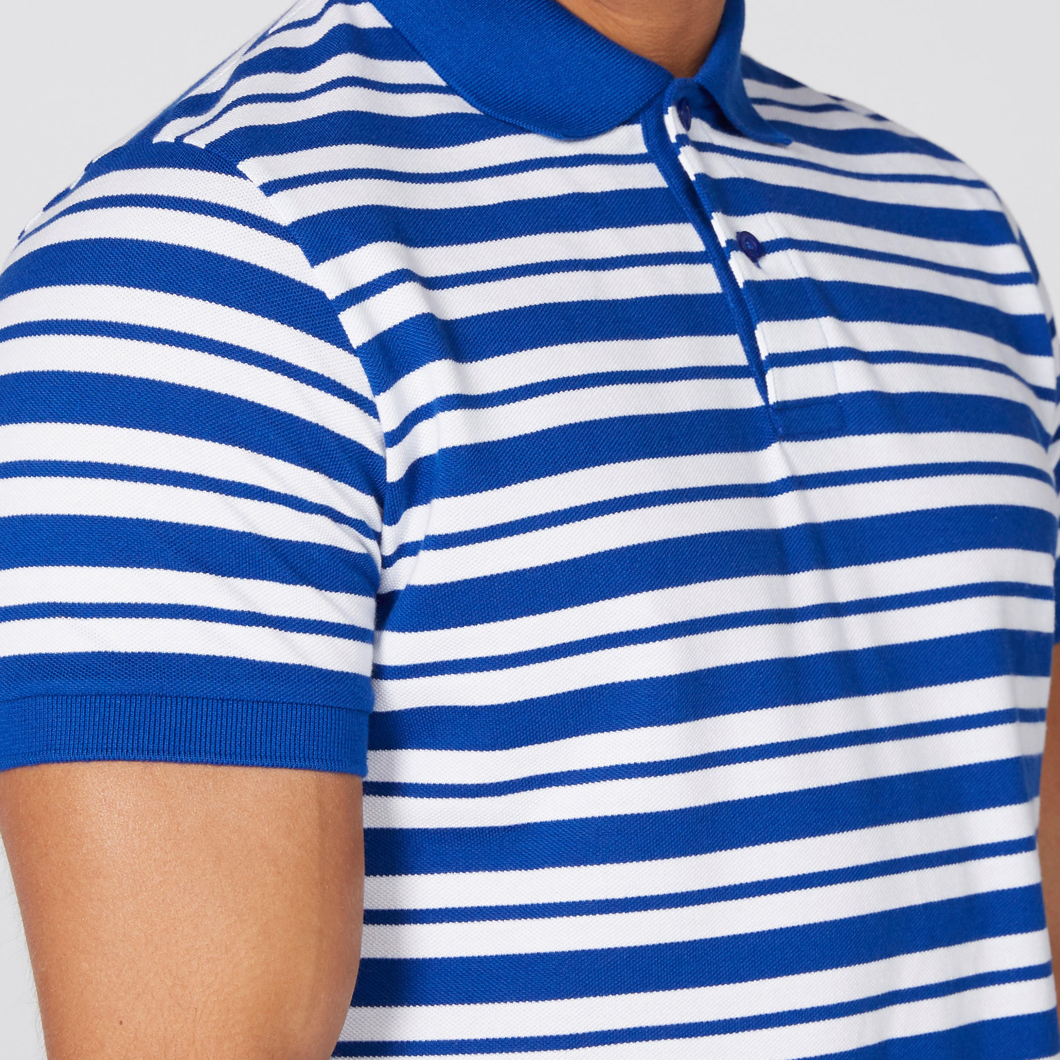 تيشيرت مقلّم بياقة بولو وأكمام قصيرة-men-clothing-tshirtsandpolos-polos-image-3