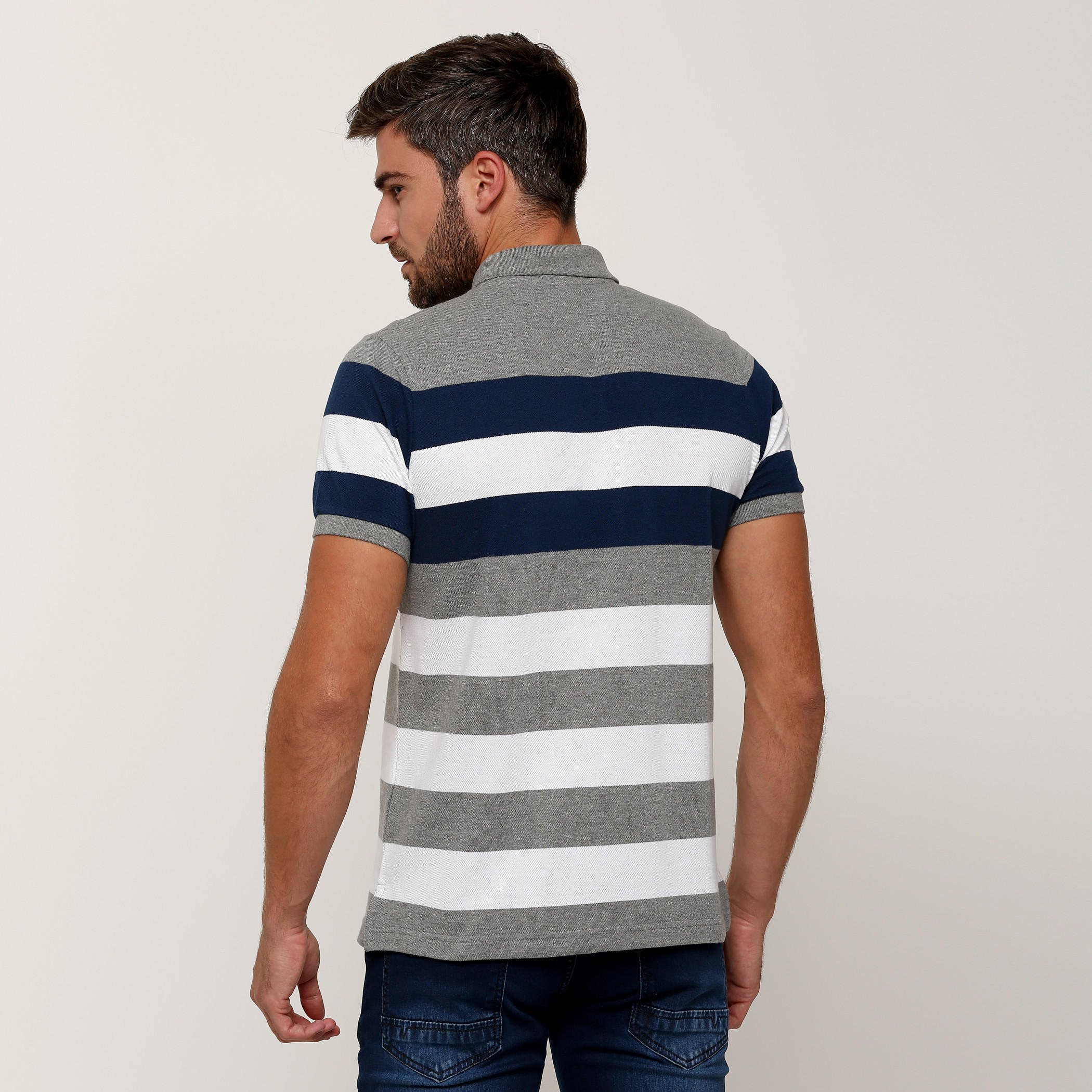 تيشيرت مقلّم بياقة بولو وأكمام قصيرة-men-clothing-tshirtsandpolos-tshirts-image-2