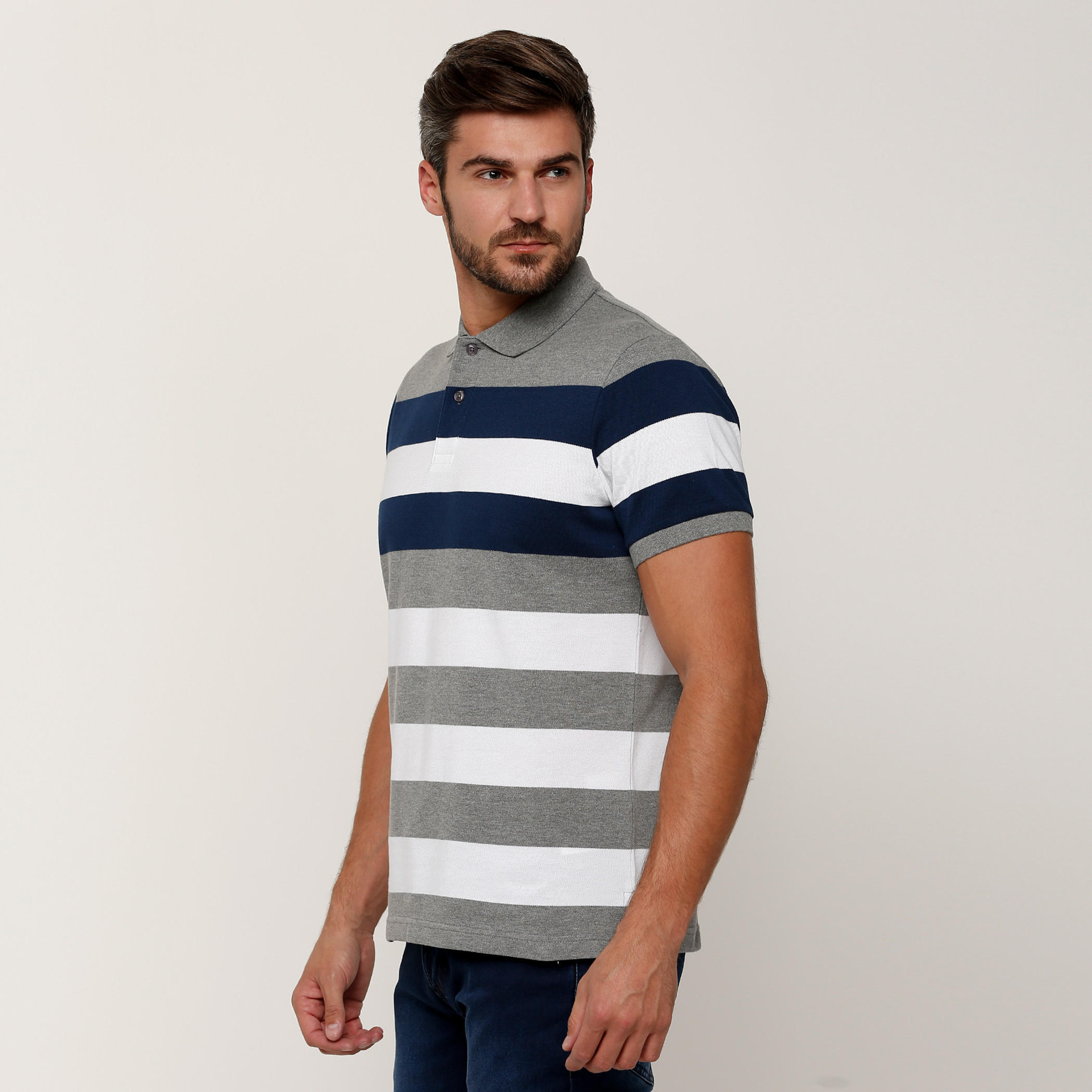 تيشيرت مقلّم بياقة بولو وأكمام قصيرة-men-clothing-tshirtsandpolos-tshirts-image-3