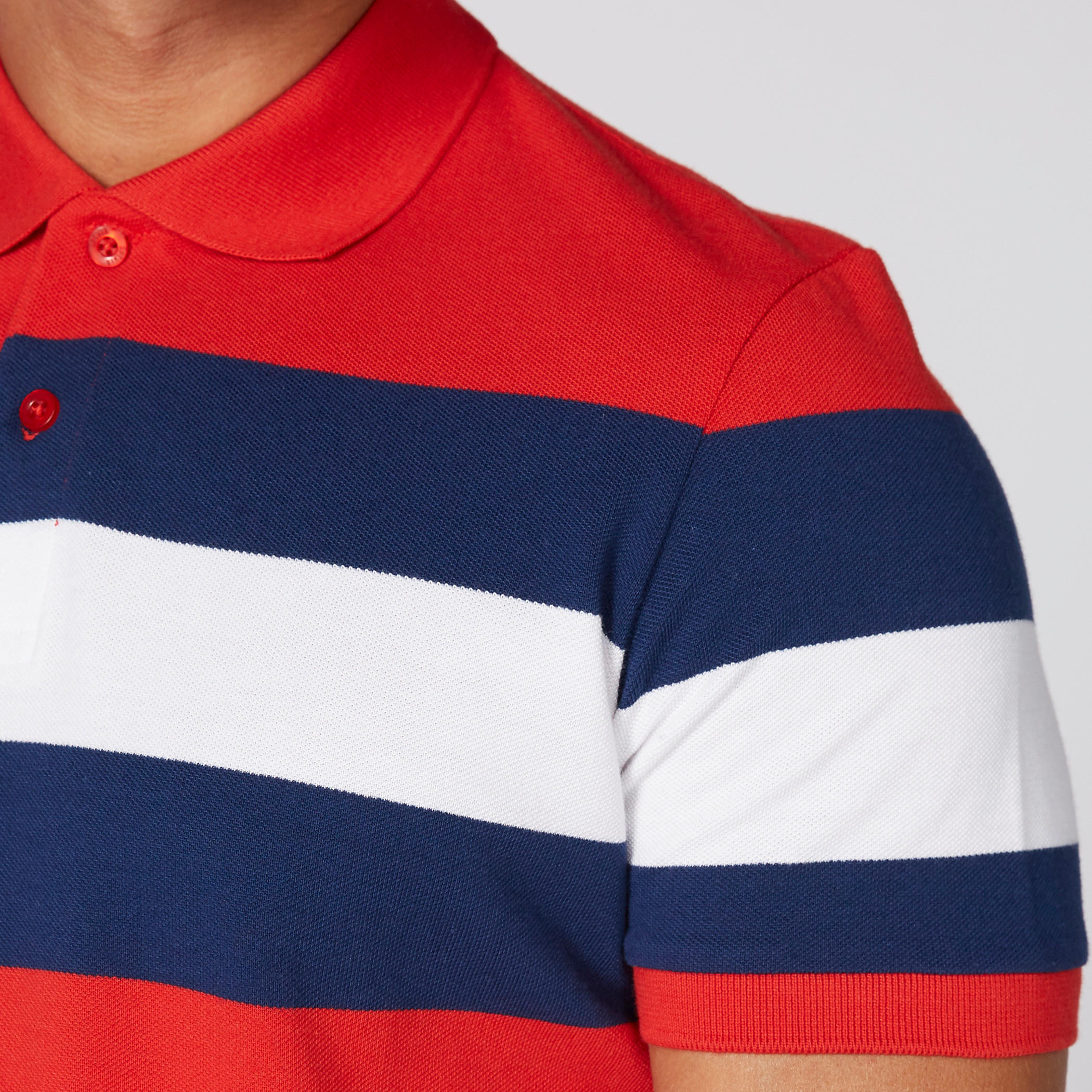 تيشيرت مقلّم بياقة بولو وأكمام قصيرة-men-clothing-tshirtsandpolos-polos-image-3