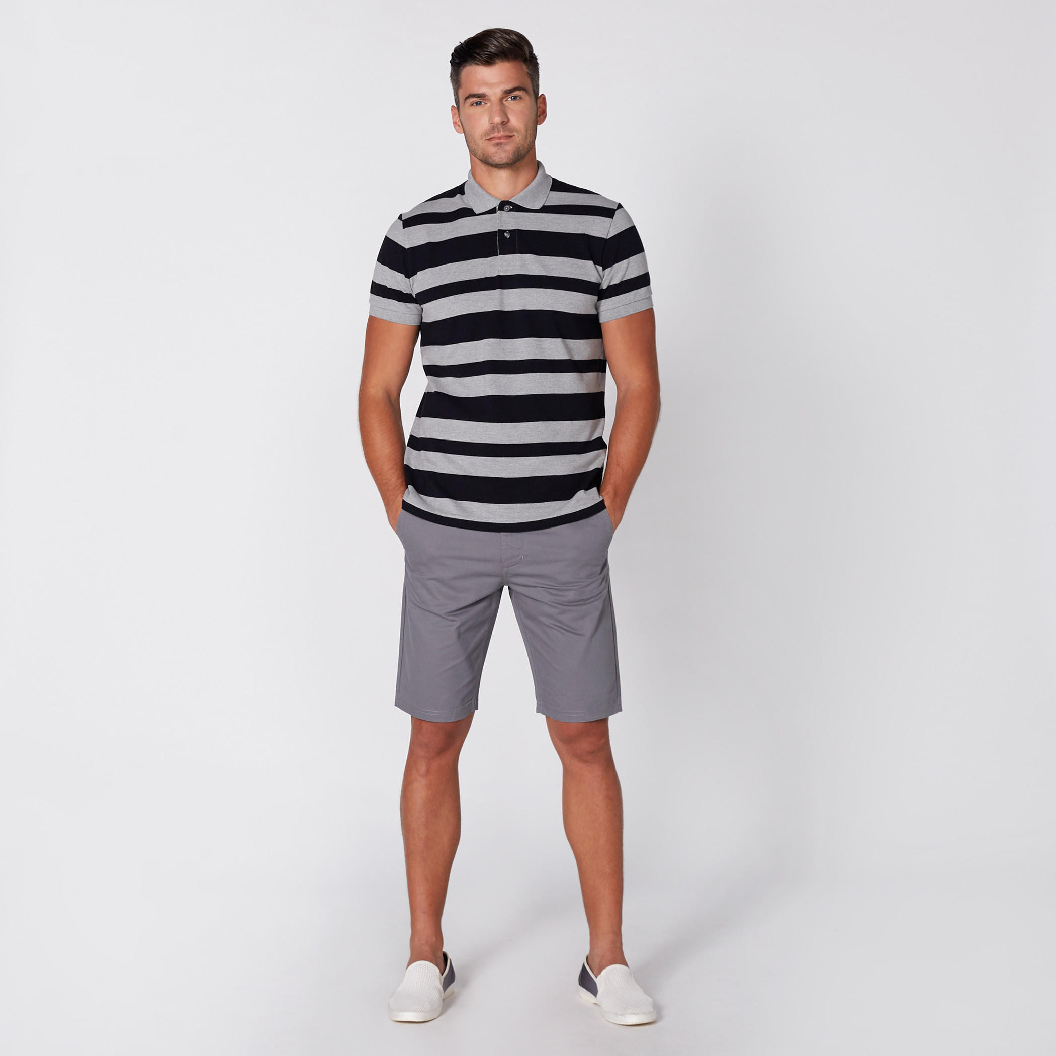 قميص مقلّم بياقة بولو وأكمام قصيرة-men-clothing-tshirtsandpolos-tshirts-image-2