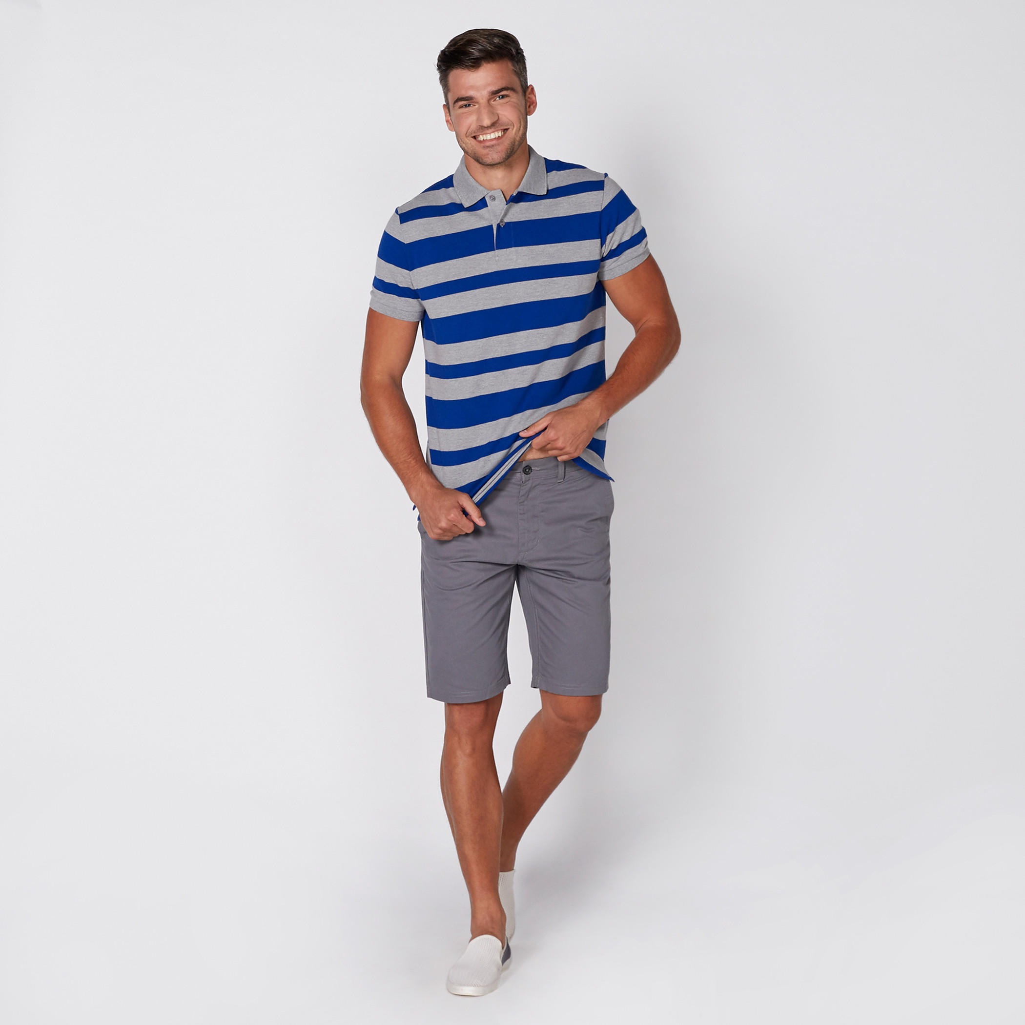 قميص مقلّم بياقة بولو وأكمام قصيرة-men-clothing-tshirtsandpolos-tshirts-image-6