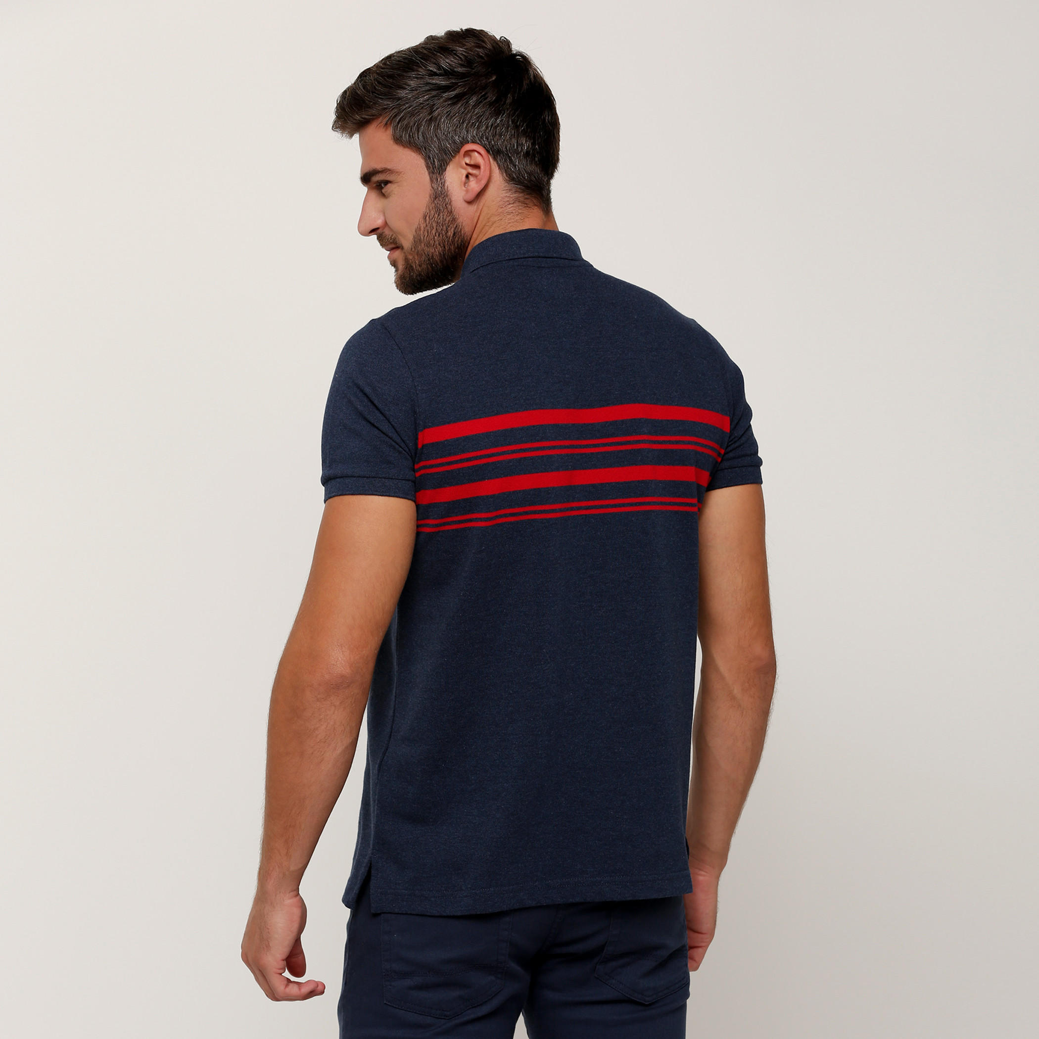 تيشيرت مقلّم بياقة بولو وأكمام قصيرة-men-clothing-tshirtsandpolos-tshirts-image-2