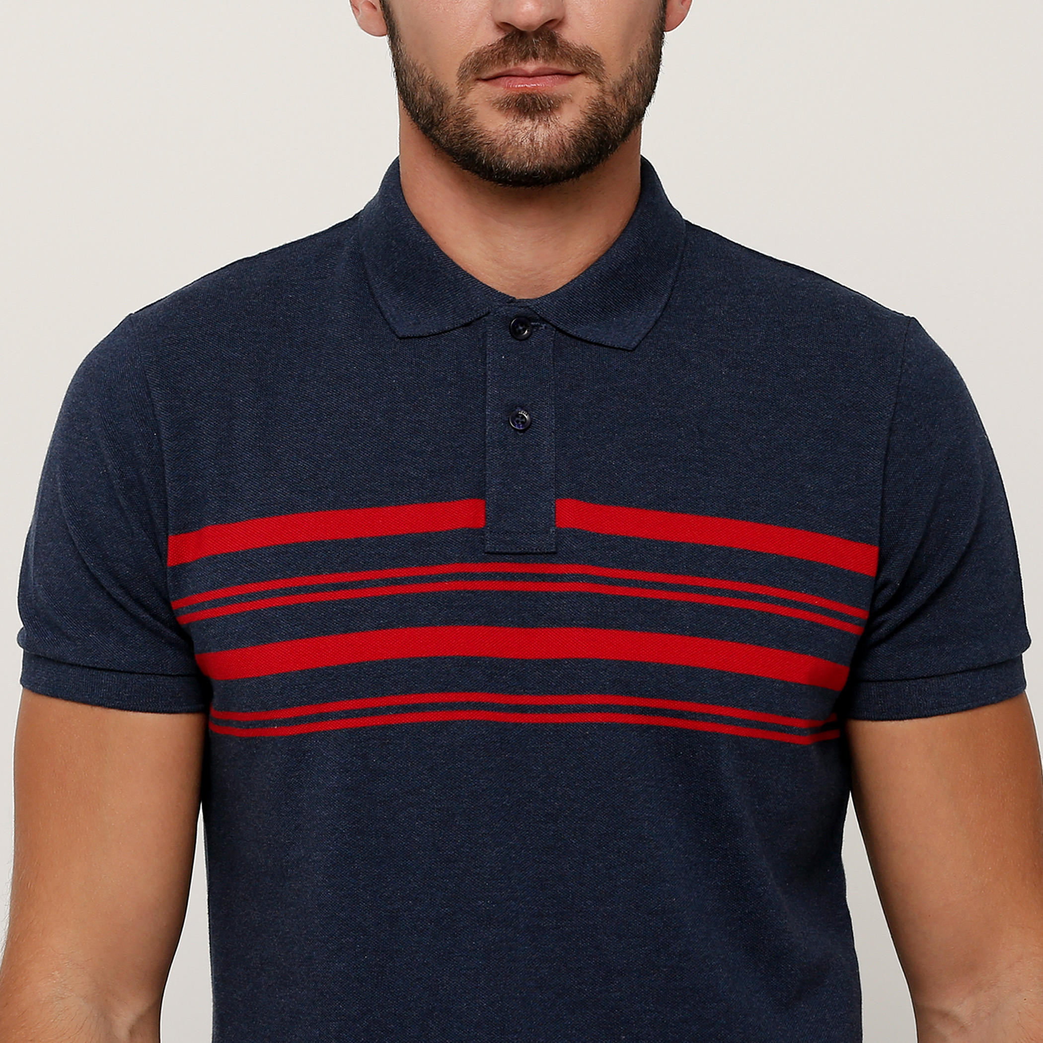 تيشيرت مقلّم بياقة بولو وأكمام قصيرة-men-clothing-tshirtsandpolos-tshirts-image-4