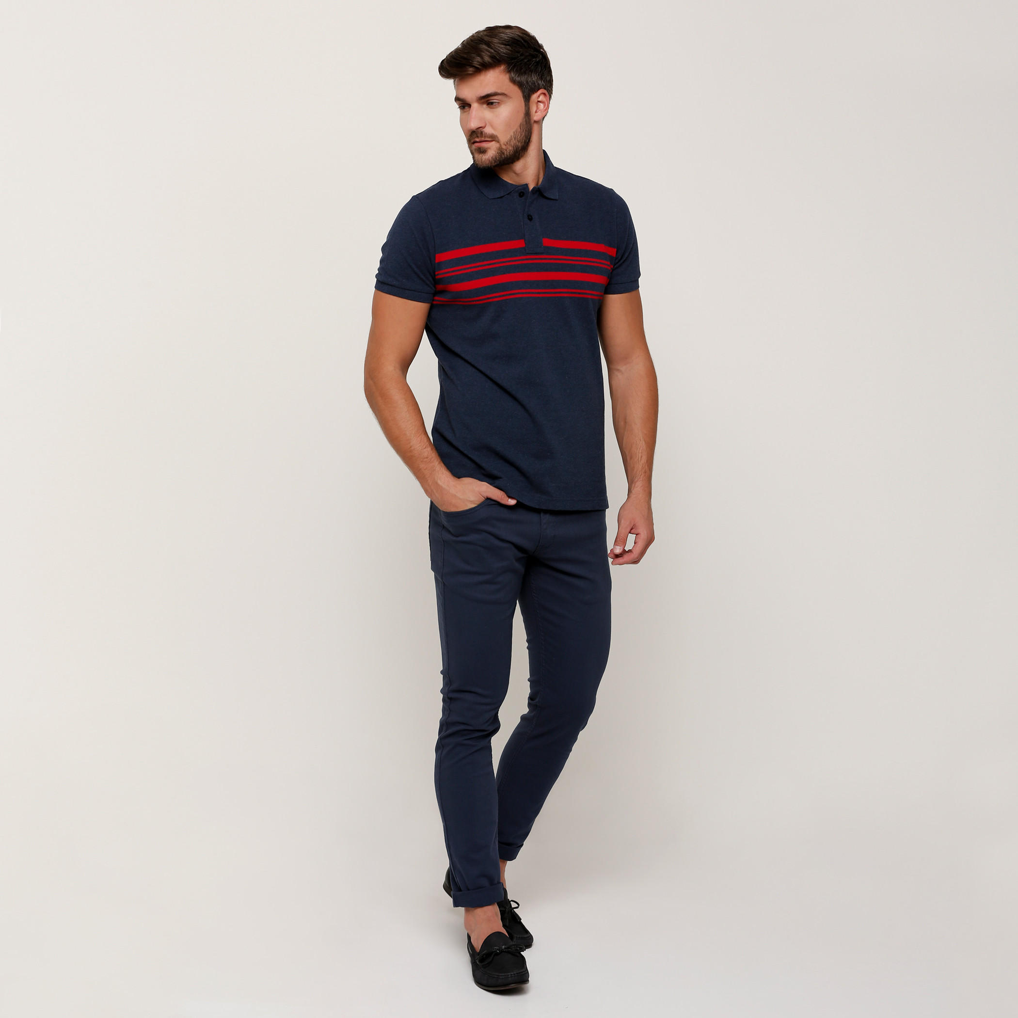 تيشيرت مقلّم بياقة بولو وأكمام قصيرة-men-clothing-tshirtsandpolos-tshirts-image-5