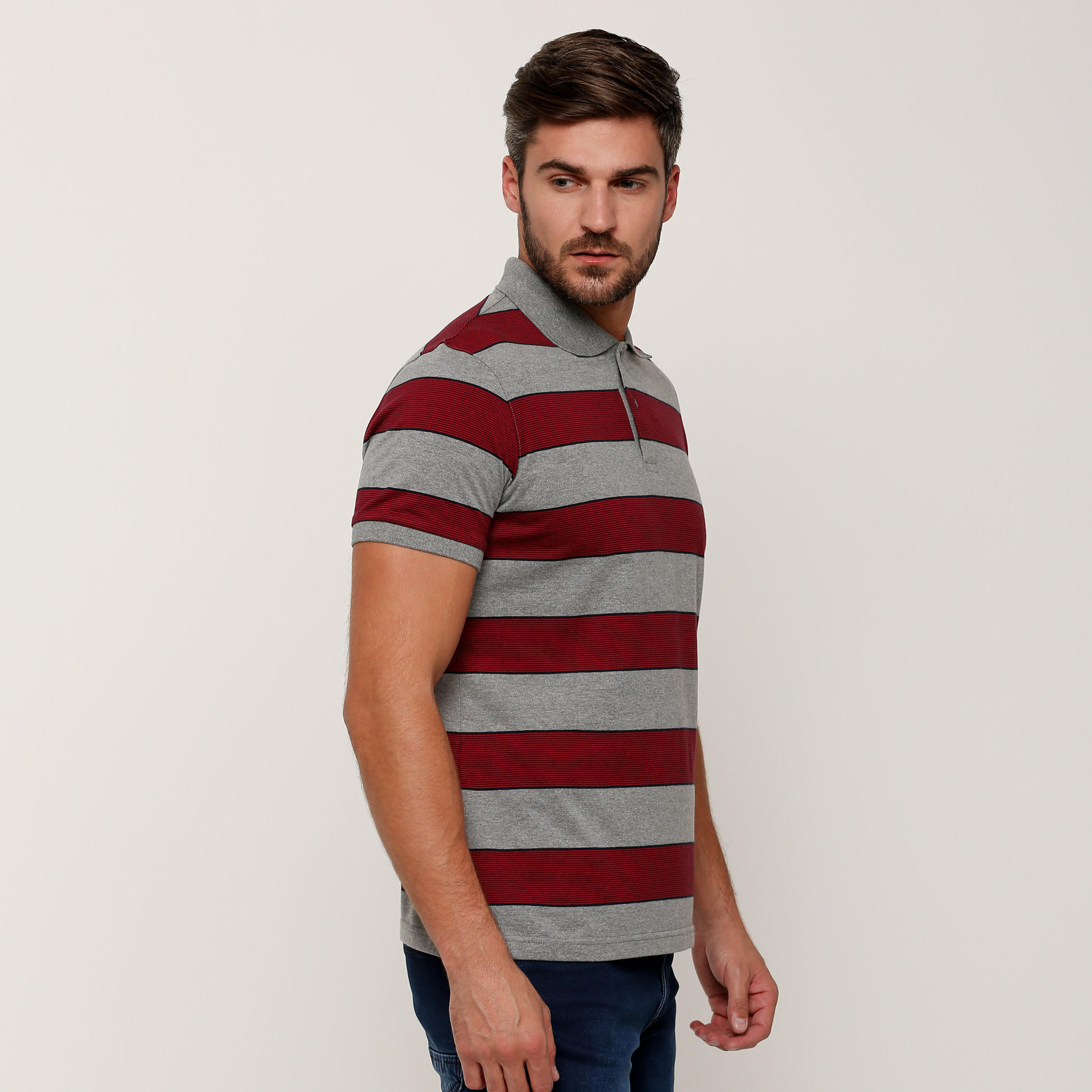 تيشيرت مقلّم بياقة بولو وأكمام قصيرة-men-clothing-tshirtsandpolos-tshirts-image-3