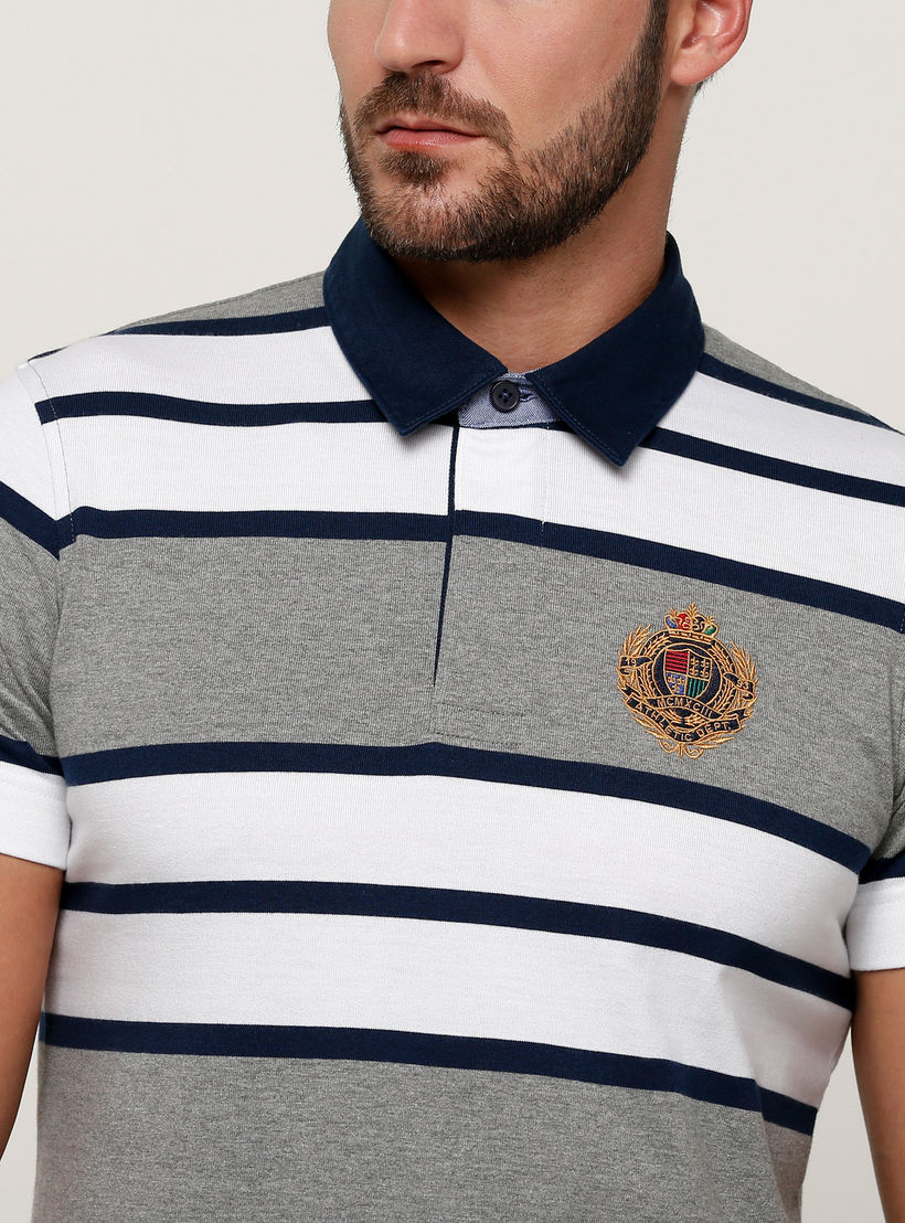 تيشيرت مقلّم بياقة بولو وأكمام قصيرة-men-clothing-tshirtsandpolos-tshirts-image-2