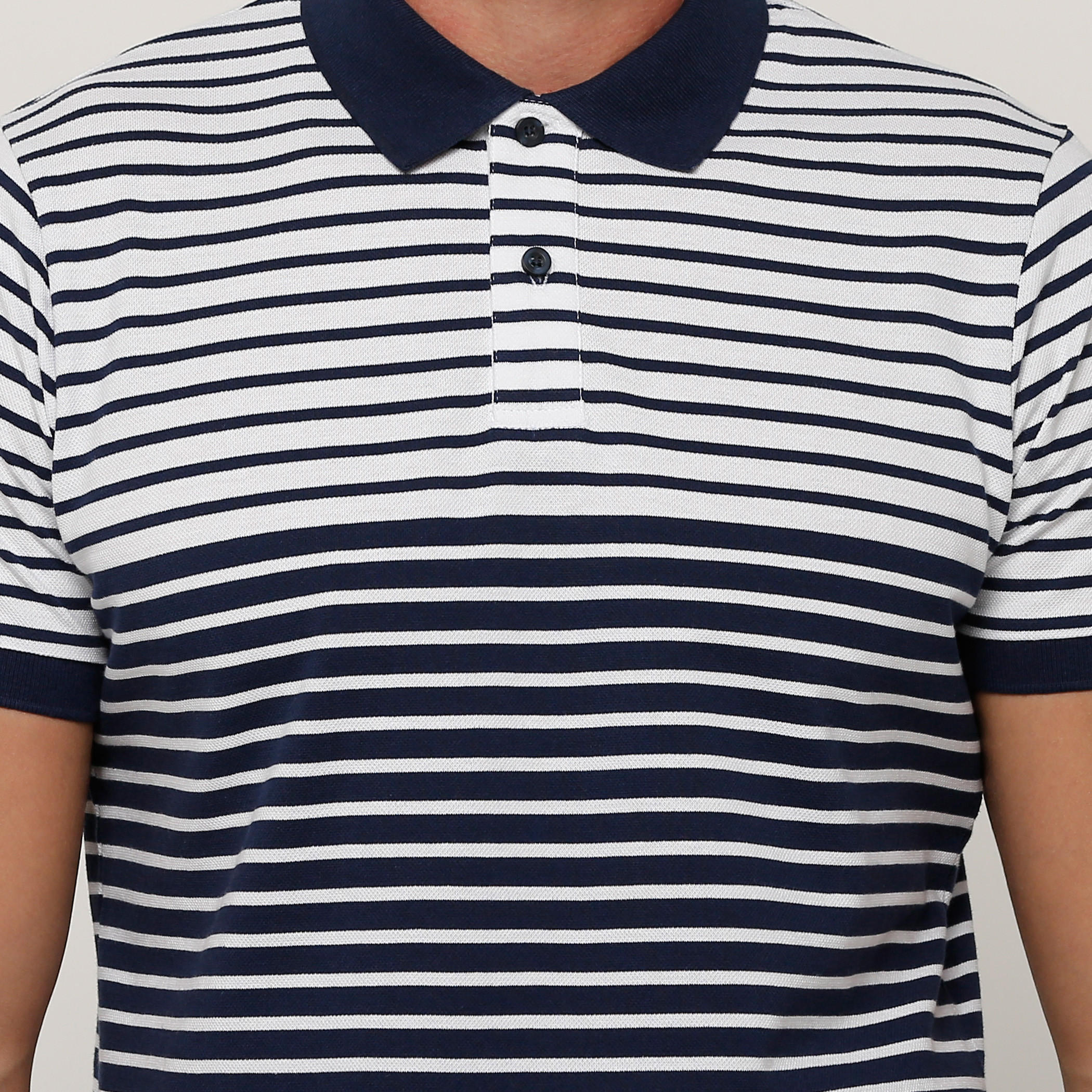 Striped T-Shirt with Polo Neck and Short Sleeves-men-clothing-tshirtsandpolos-tshirts-image-4
