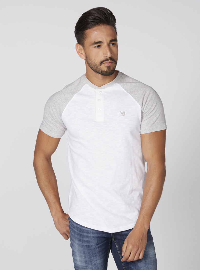 Henley Neck T-Shirt with Raglan Sleeves-men-clothing-tshirtsandpolos-tshirts-image-1