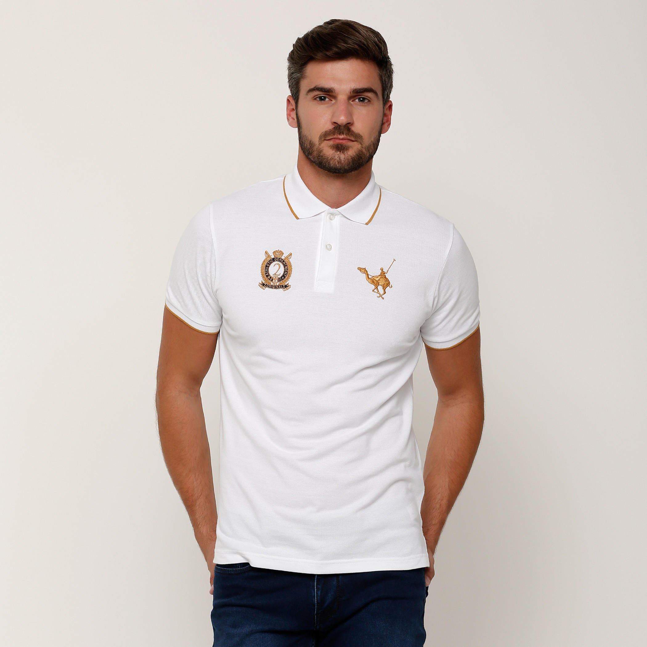 تيشيرت مطرّز بياقة بولو وأكمام قصيرة-men-clothing-tshirtsandpolos-tshirts-image-1