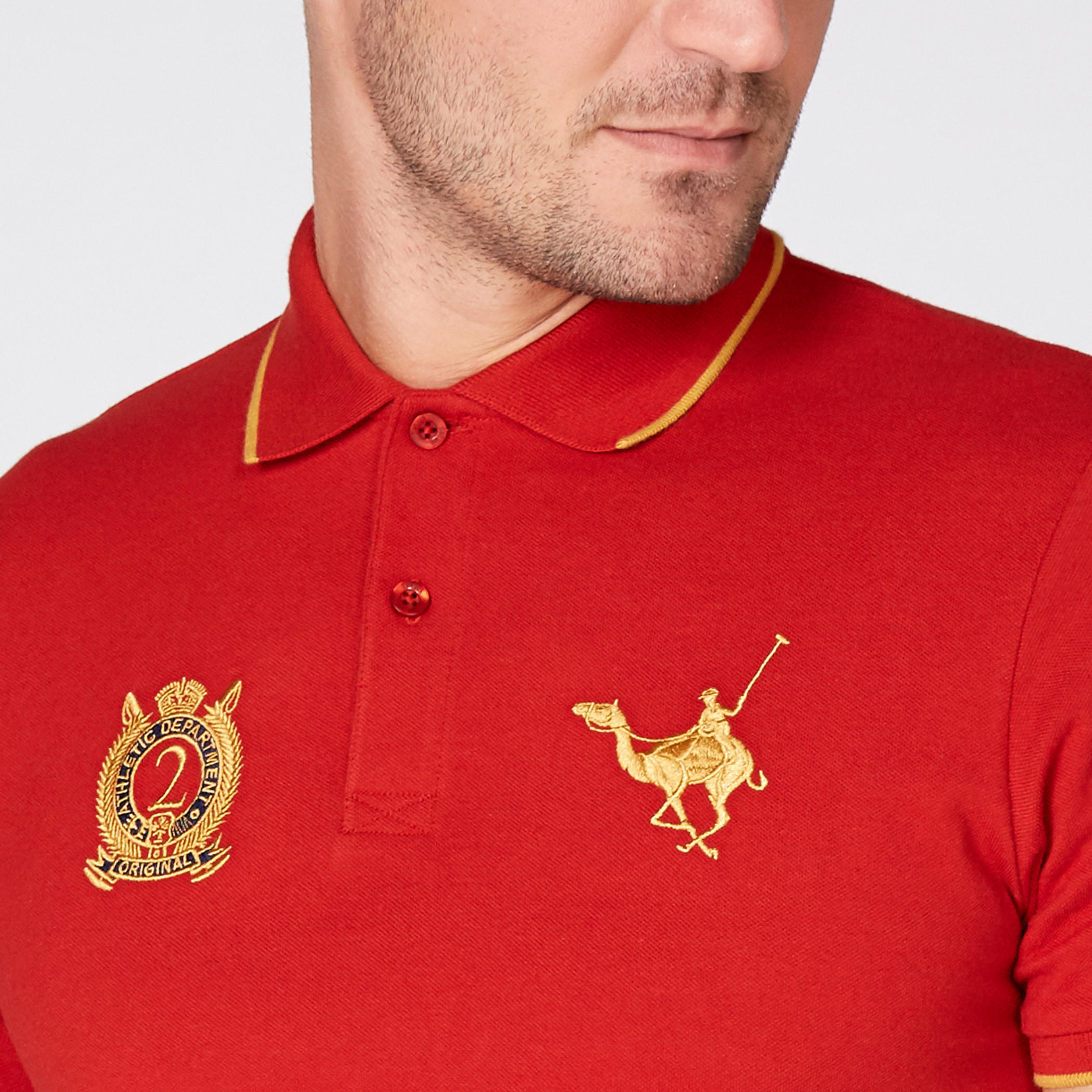تيشيرت مطرّز بياقة بولو وأكمام قصيرة-men-clothing-tshirtsandpolos-tshirts-image-1