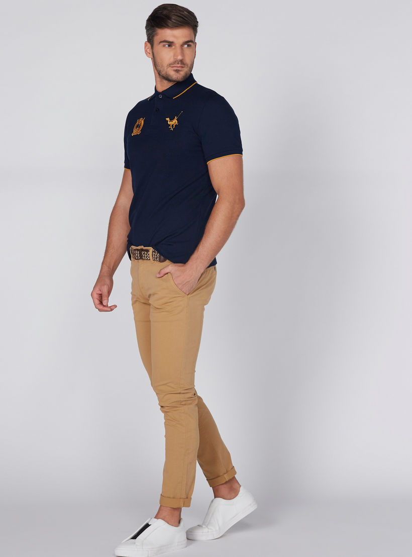Short Sleeves Polo Neck T-Shirt with Embroidered Detail-men-clothing-tshirtsandpolos-tshirts-image-1