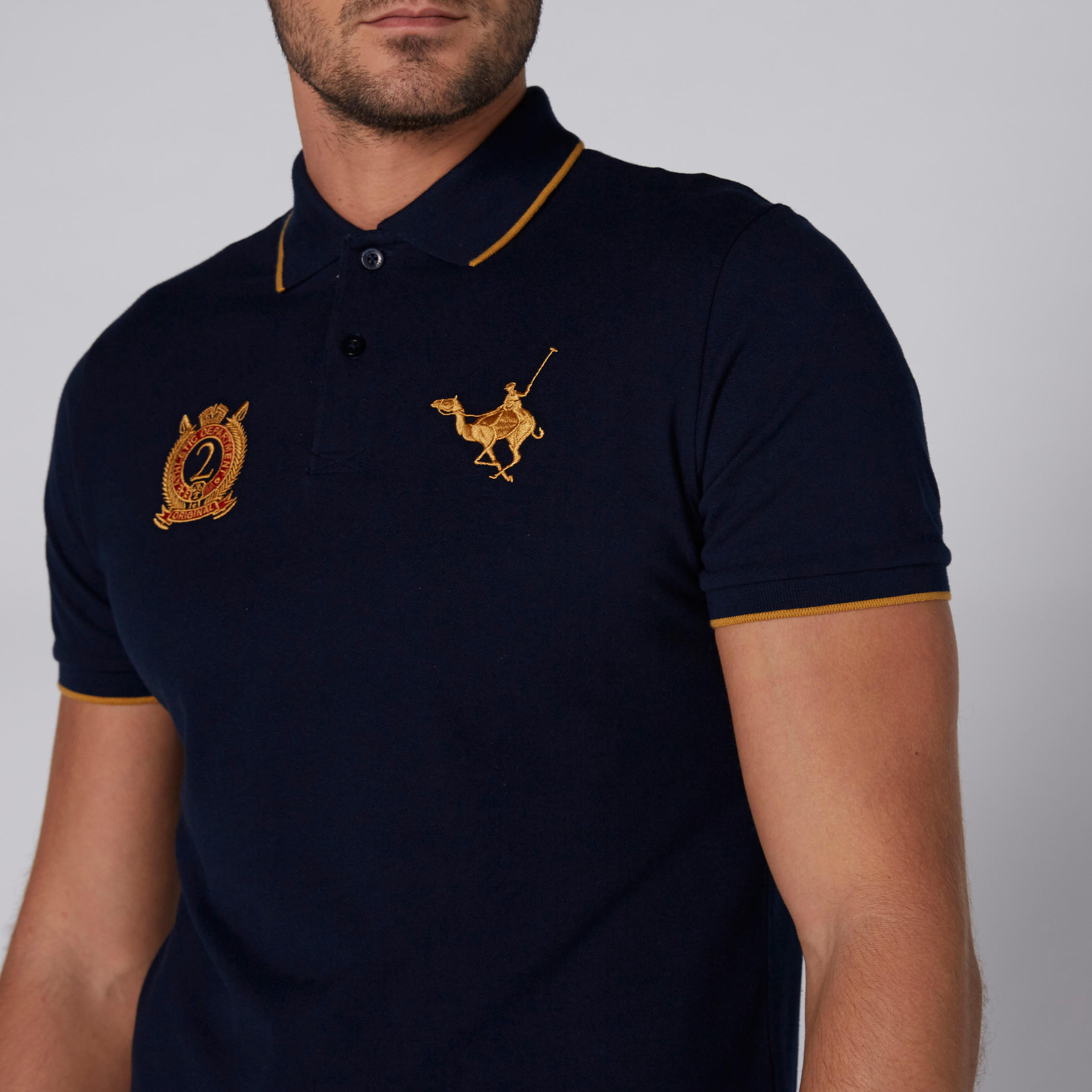 Short Sleeves Polo Neck T-Shirt with Embroidered Detail-men-clothing-tshirtsandpolos-tshirts-image-3