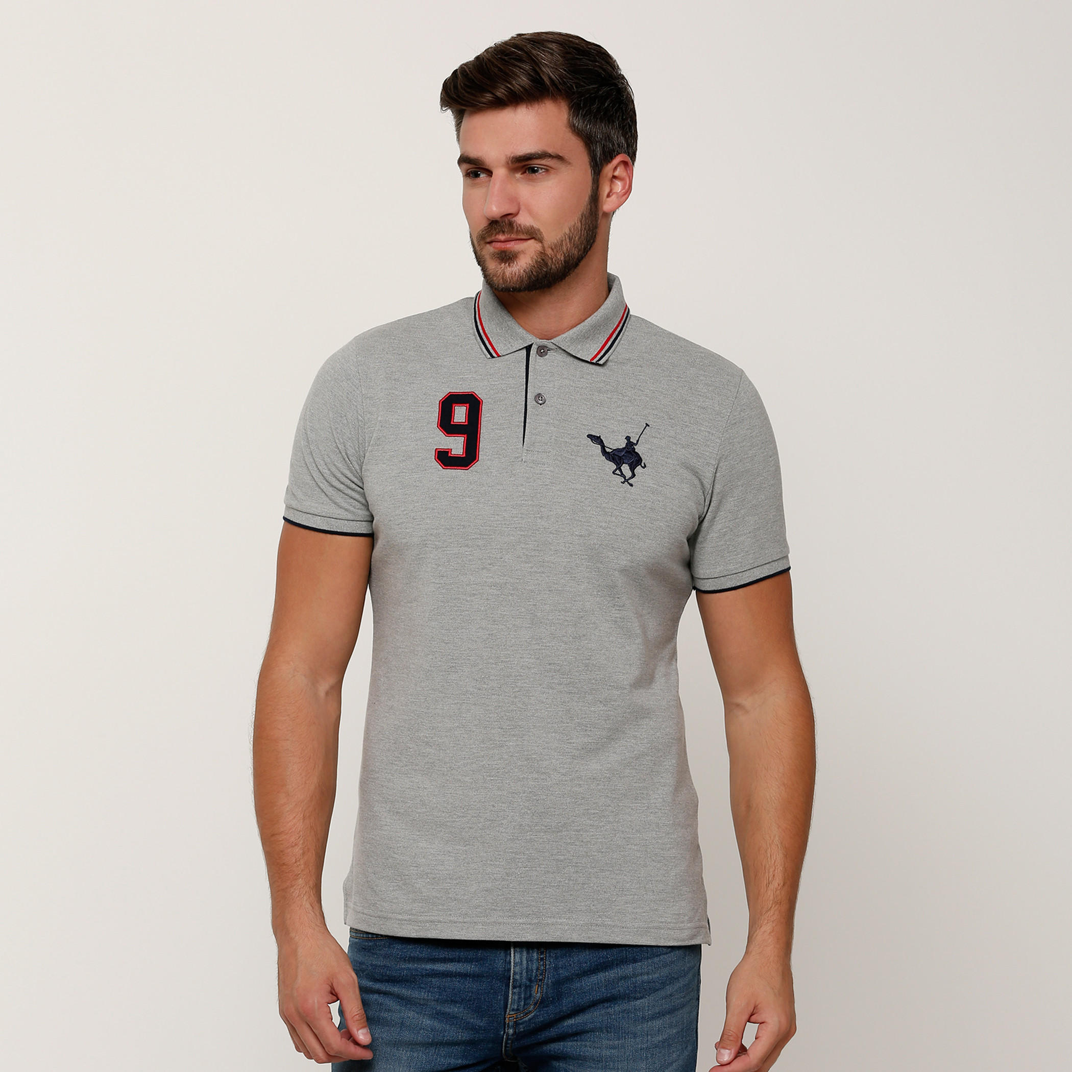 تيشيرت مطرّز بياقة بولو وأكمام قصيرة-men-clothing-tshirtsandpolos-tshirts-image-1