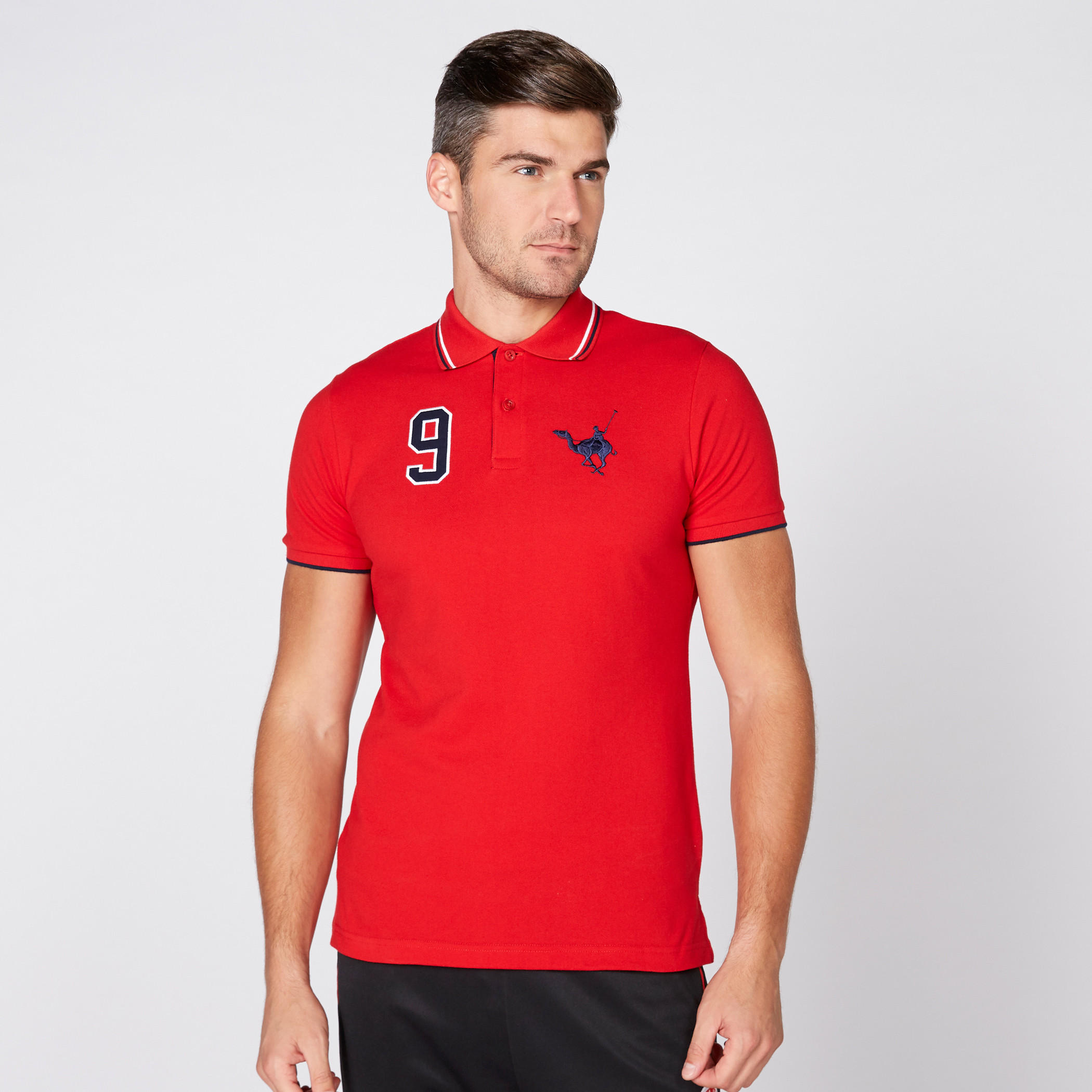 تيشيرت مطرّز بياقة بولو وأكمام قصيرة-men-clothing-tshirtsandpolos-tshirts-image-1