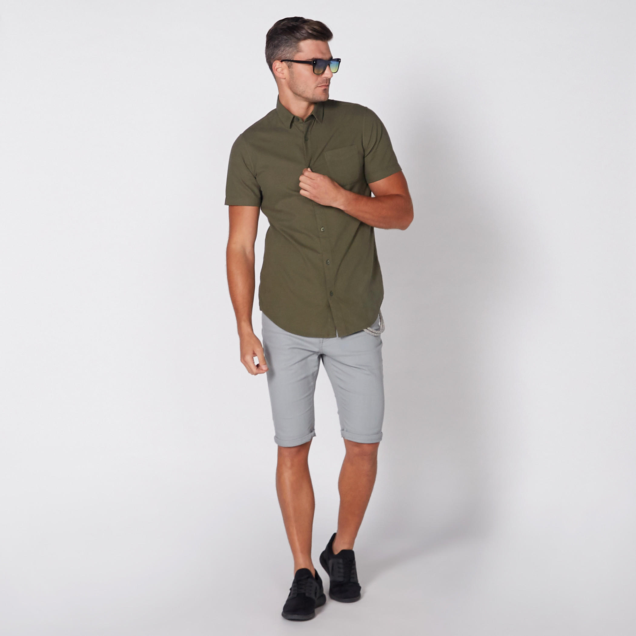 قميص بأكمام قصيرة وأزرار-men-clothing-shirts-image-2