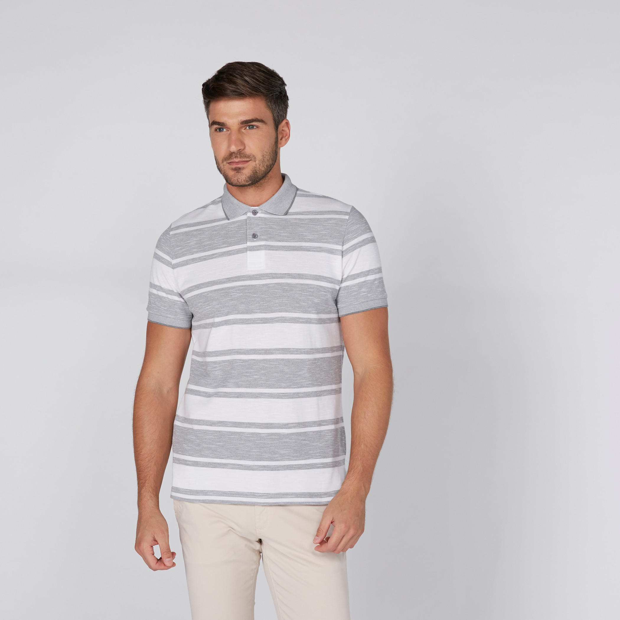 تيشيرت مقلّم بياقة بولو وأكمام قصيرة-men-clothing-tshirtsandpolos-tshirts-image-2