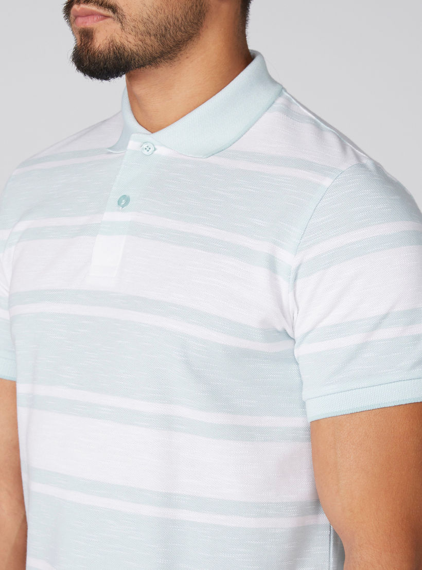 تيشيرت مقلّم بياقة بولو وأكمام قصيرة-men-clothing-tshirtsandpolos-tshirts-image-2
