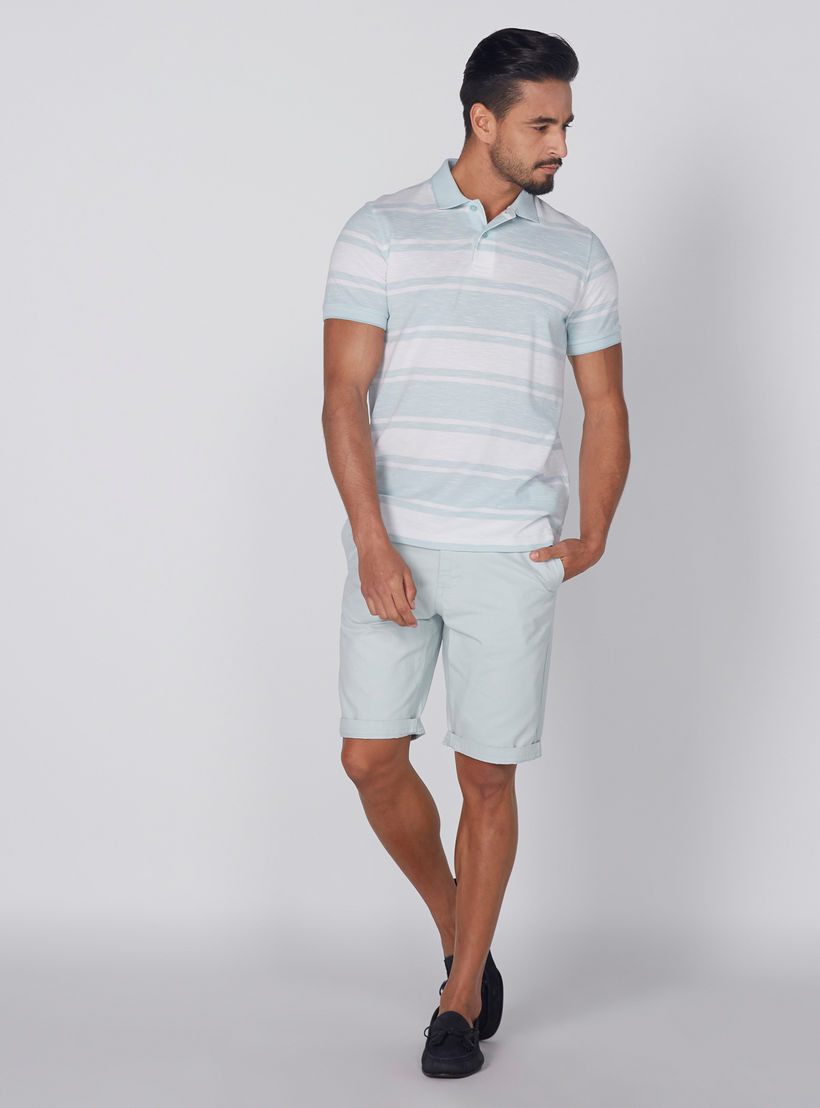 تيشيرت مقلّم بياقة بولو وأكمام قصيرة-men-clothing-tshirtsandpolos-tshirts-image-4