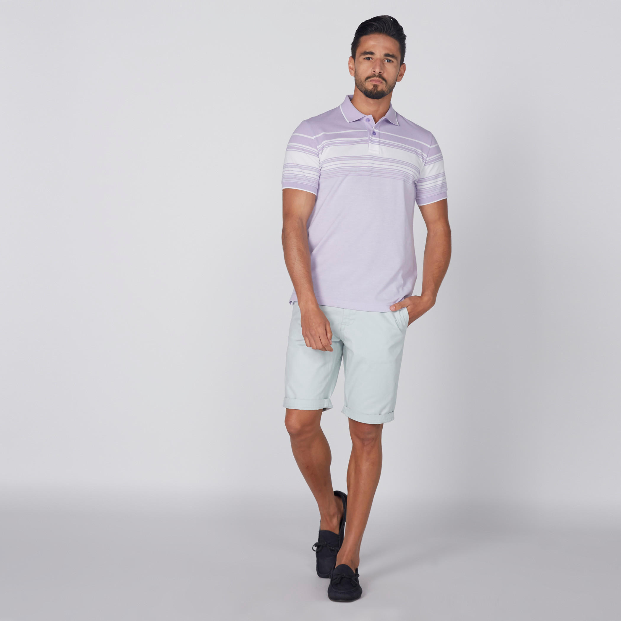 تيشيرت مقلّم بياقة بولو وأكمام قصيرة-men-clothing-tshirtsandpolos-tshirts-image-2
