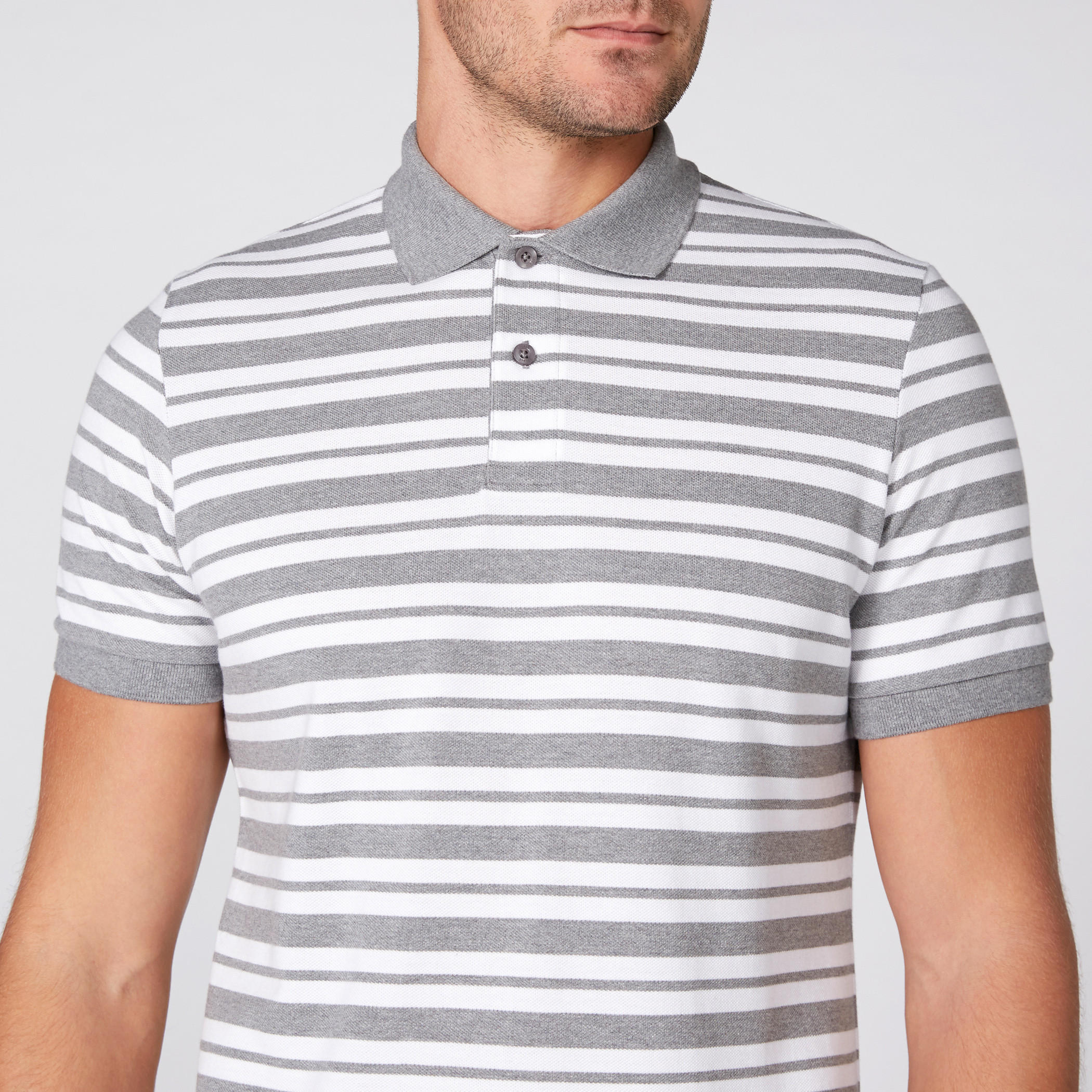 تيشيرت مقلّم بياقة بولو وأكمام قصيرة-men-clothing-tshirtsandpolos-tshirts-image-3