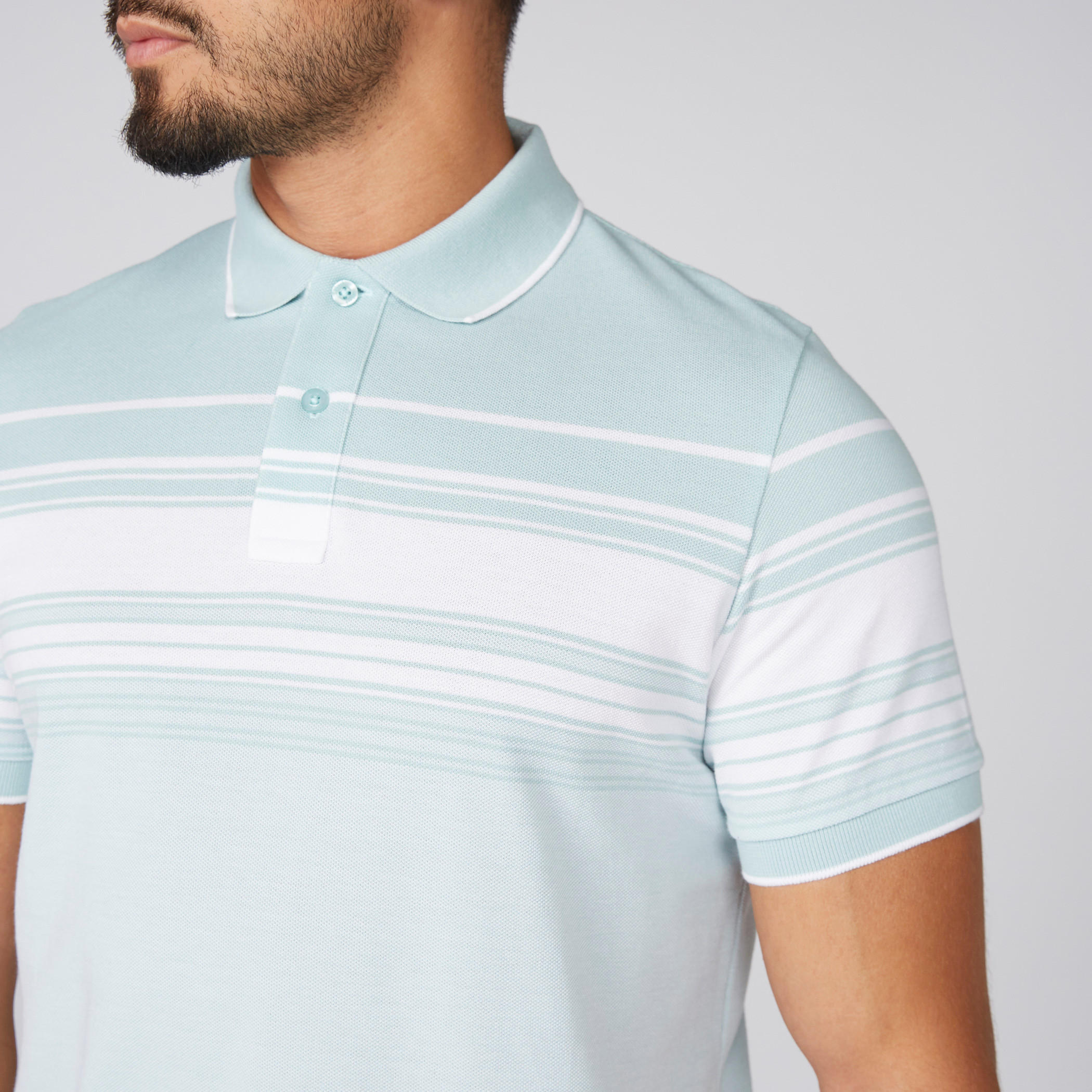 تيشيرت مقلّم بياقة بولو وأكمام قصيرة-men-clothing-tshirtsandpolos-tshirts-image-2