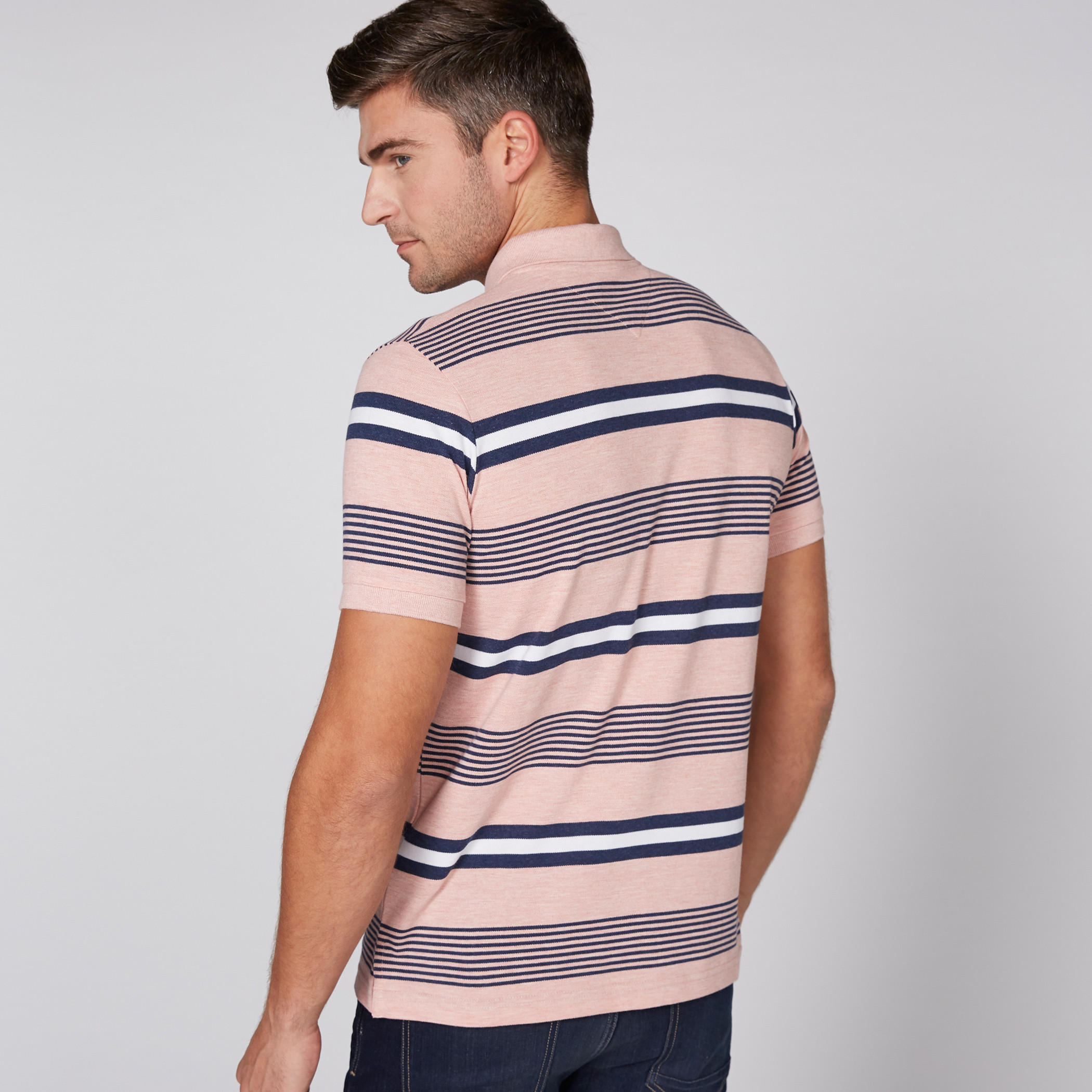 Striped T-Shirt with Polo Neck and Short Sleeves-men-clothing-tshirtsandpolos-tshirts-image-4