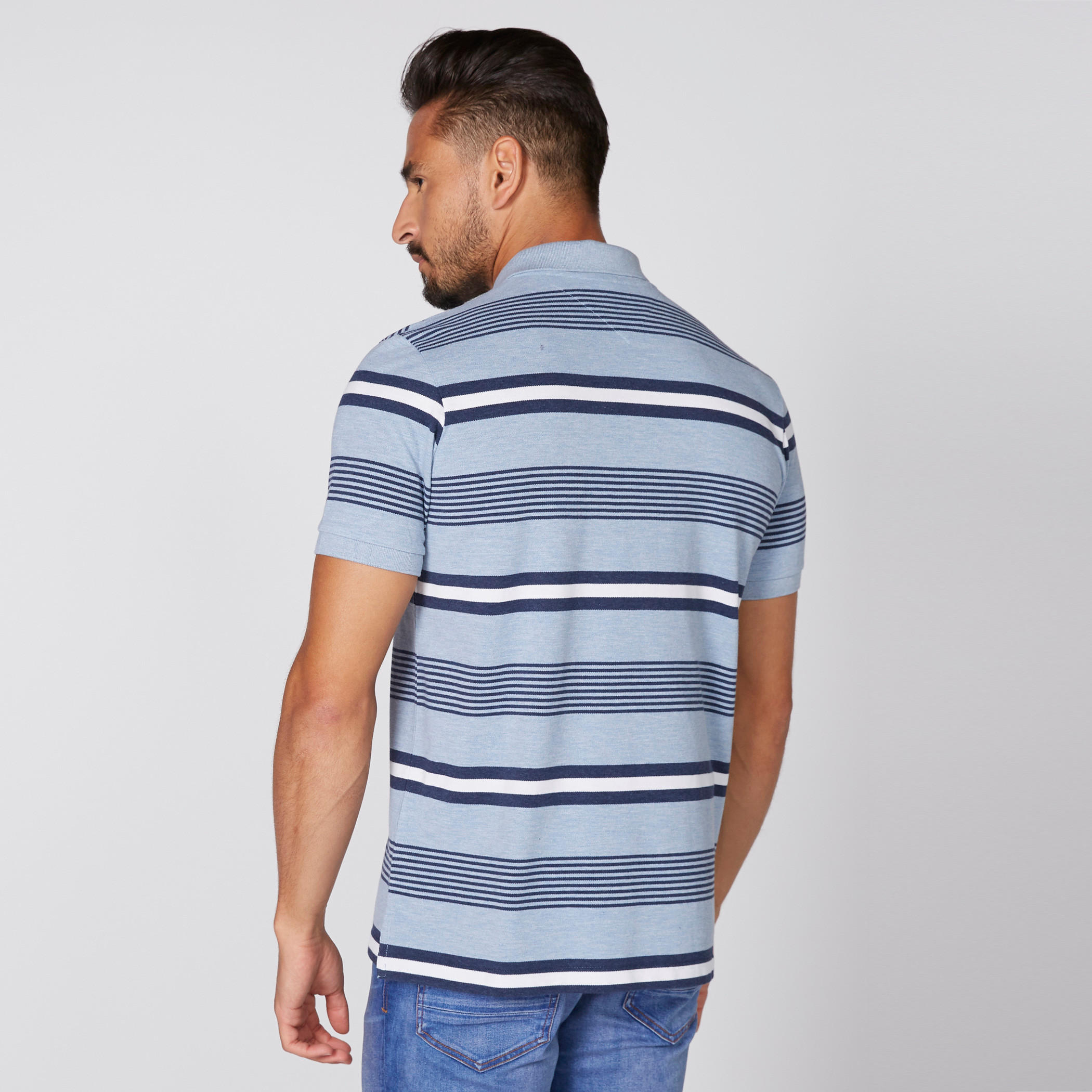 تيشيرت مقلّم بياقة بولو وأكمام قصيرة-men-clothing-tshirtsandpolos-polos-image-4