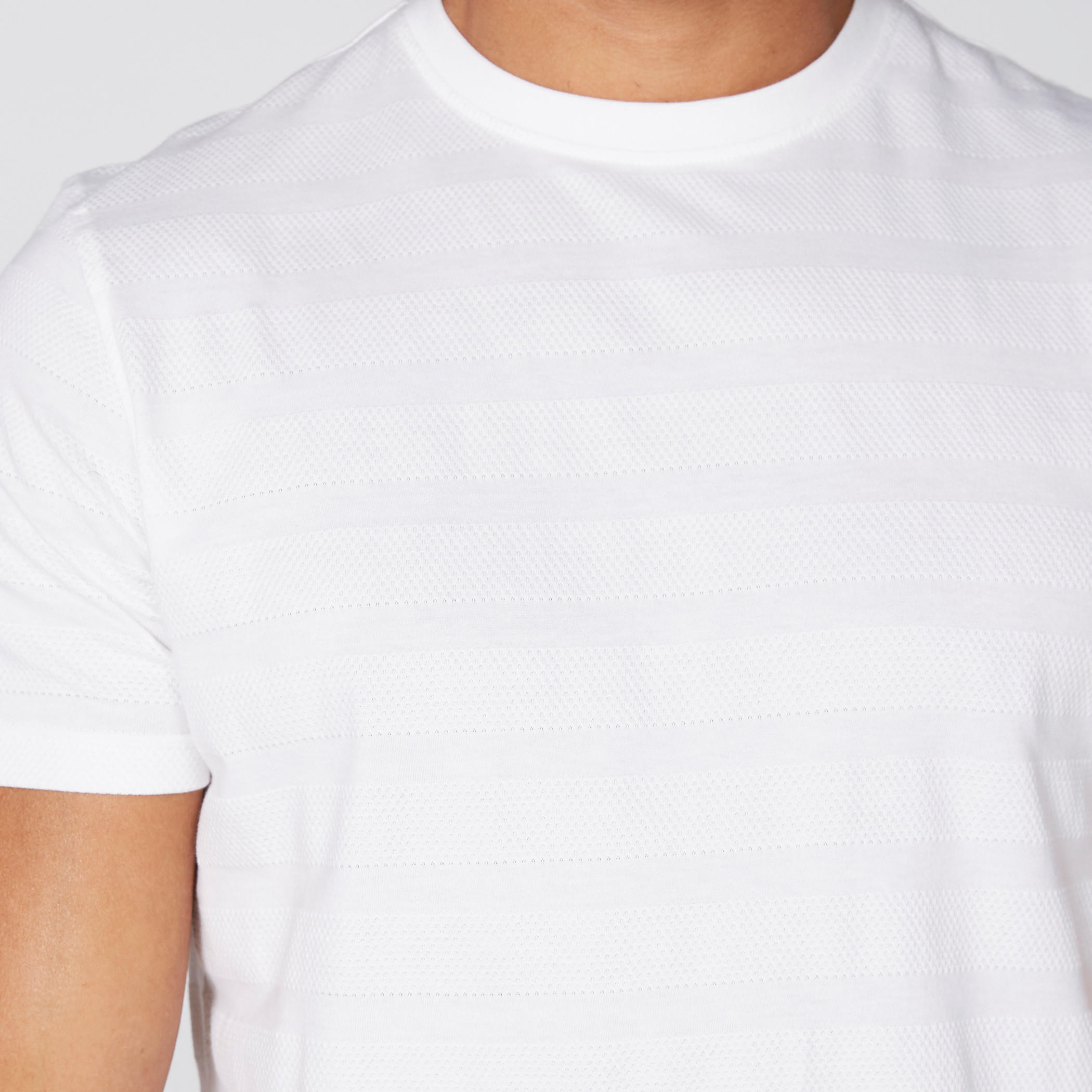 Textured T-Shirt with Round Neck and Short Sleeves-men-clothing-tshirtsandpolos-tshirts-image-3