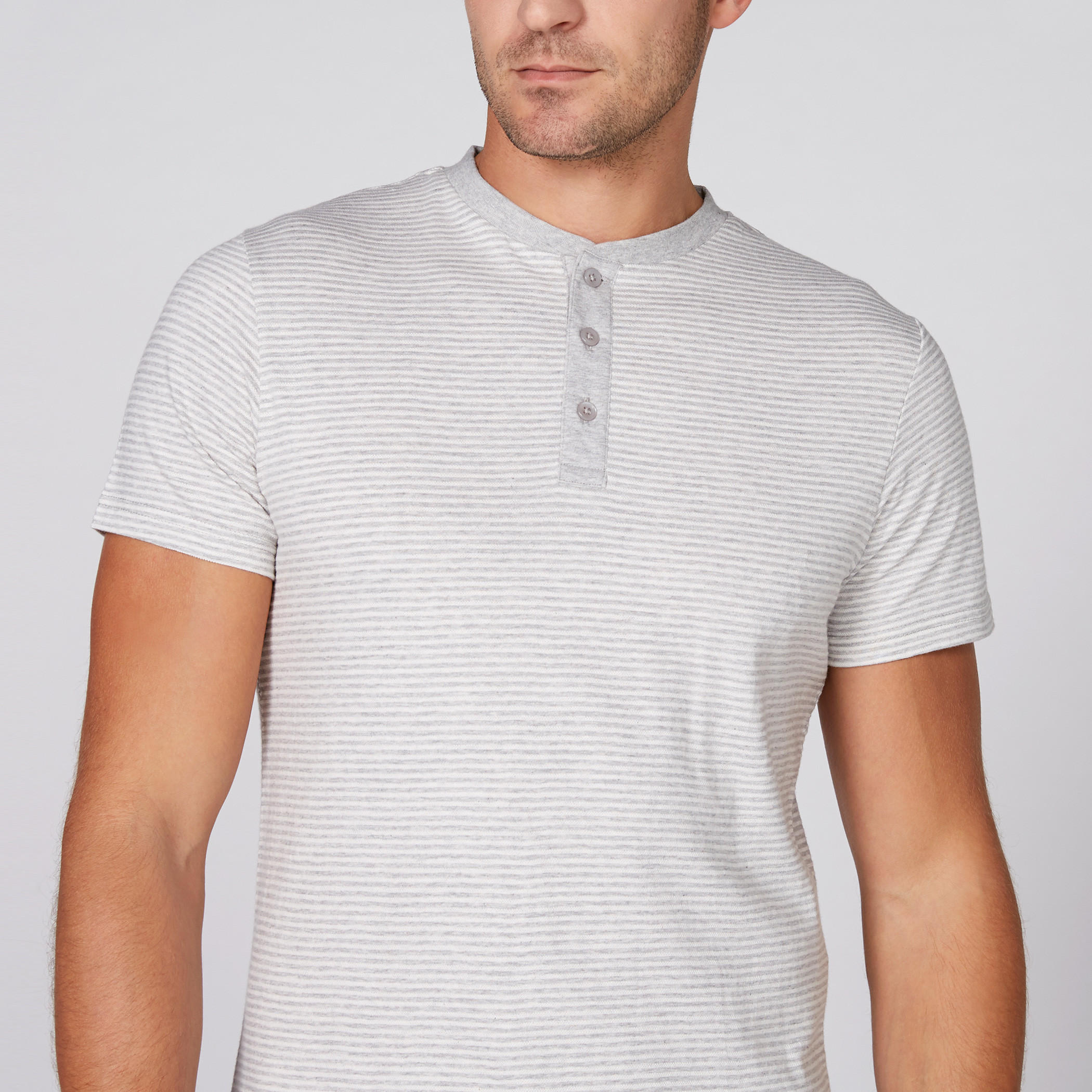 Striped T-Shirt with Henley Neck and Short Sleeves-men-clothing-tshirtsandpolos-tshirts-image-3