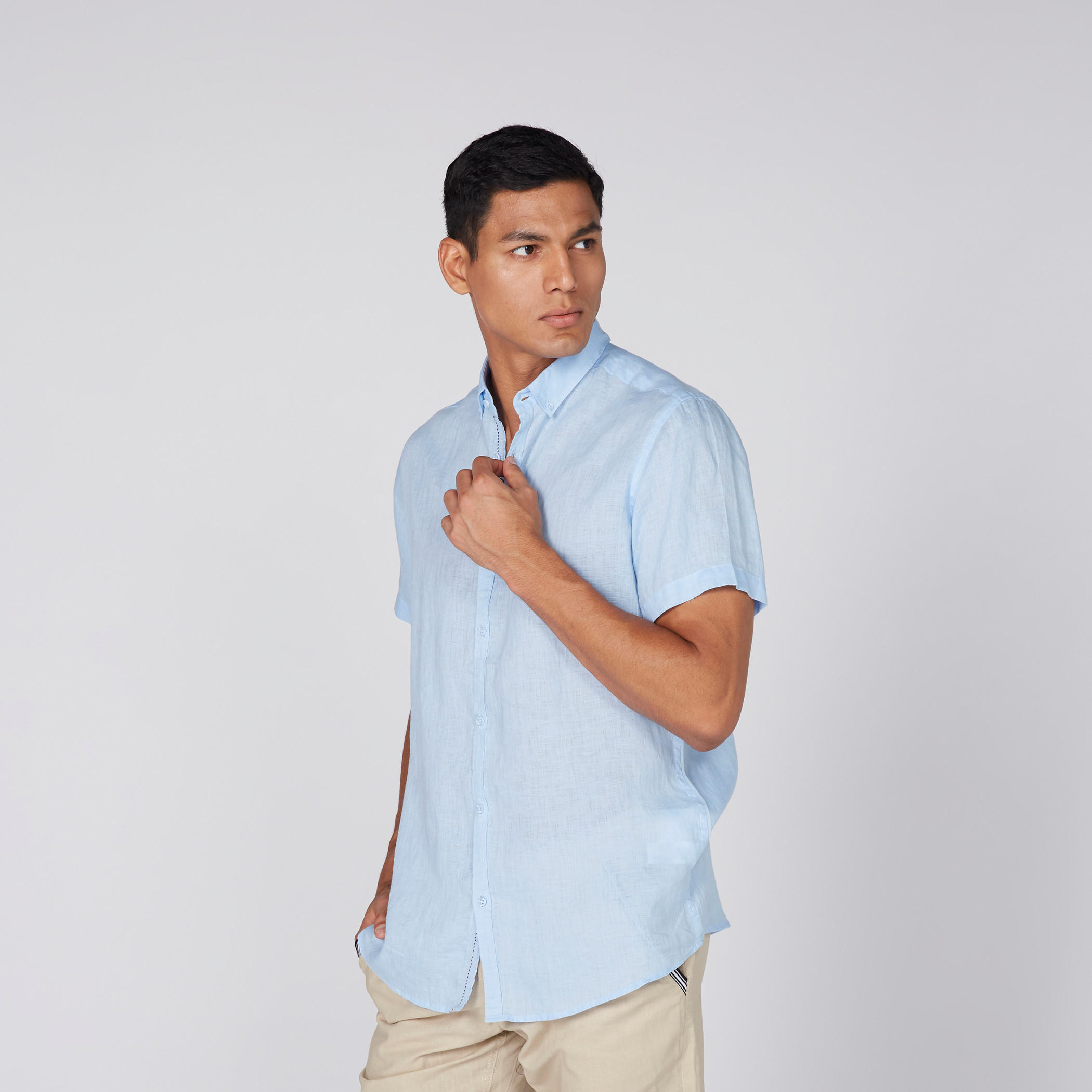 قميص بأكمام قصيرة وأزرار-men-clothing-shirts-image-3