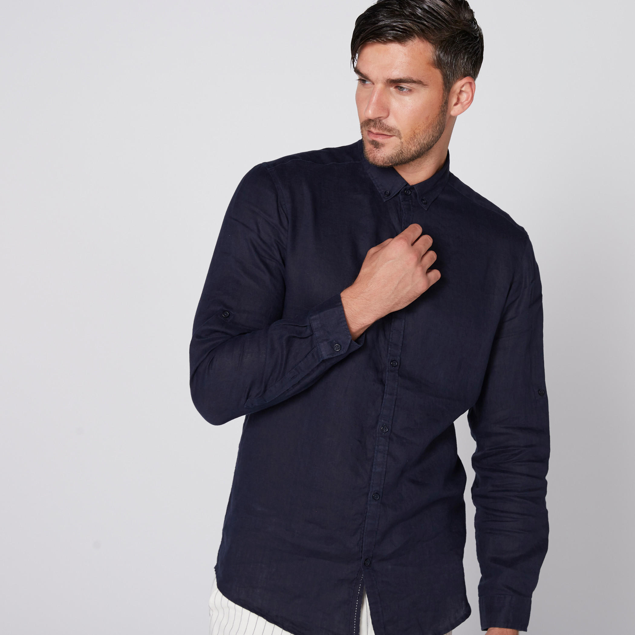 Long Sleeves Shirt with Complete Placket-men-clothing-shirts-image-1