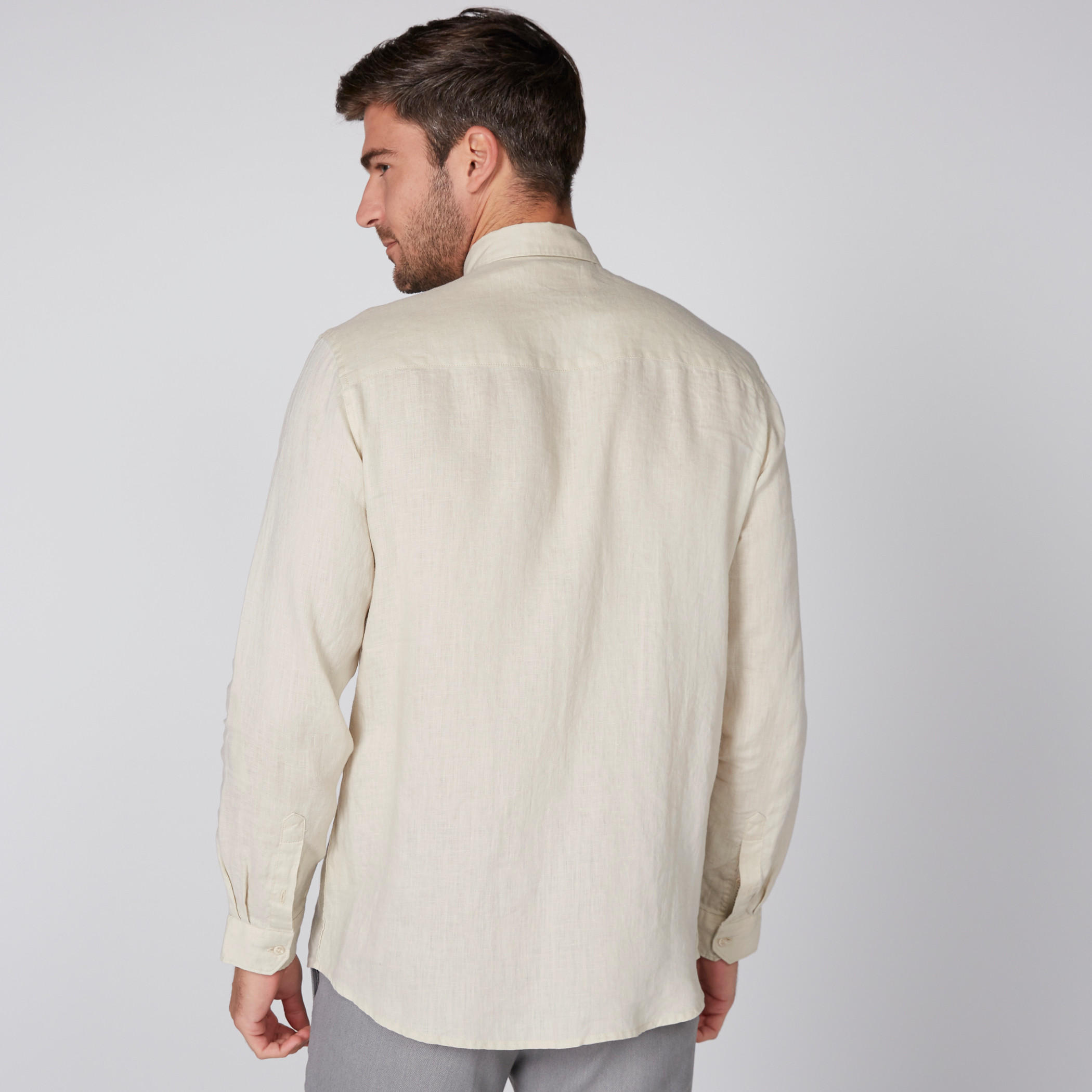 قميص بأكمام طويلة ووصلة أزرار كاملة-men-clothing-shirts-image-1