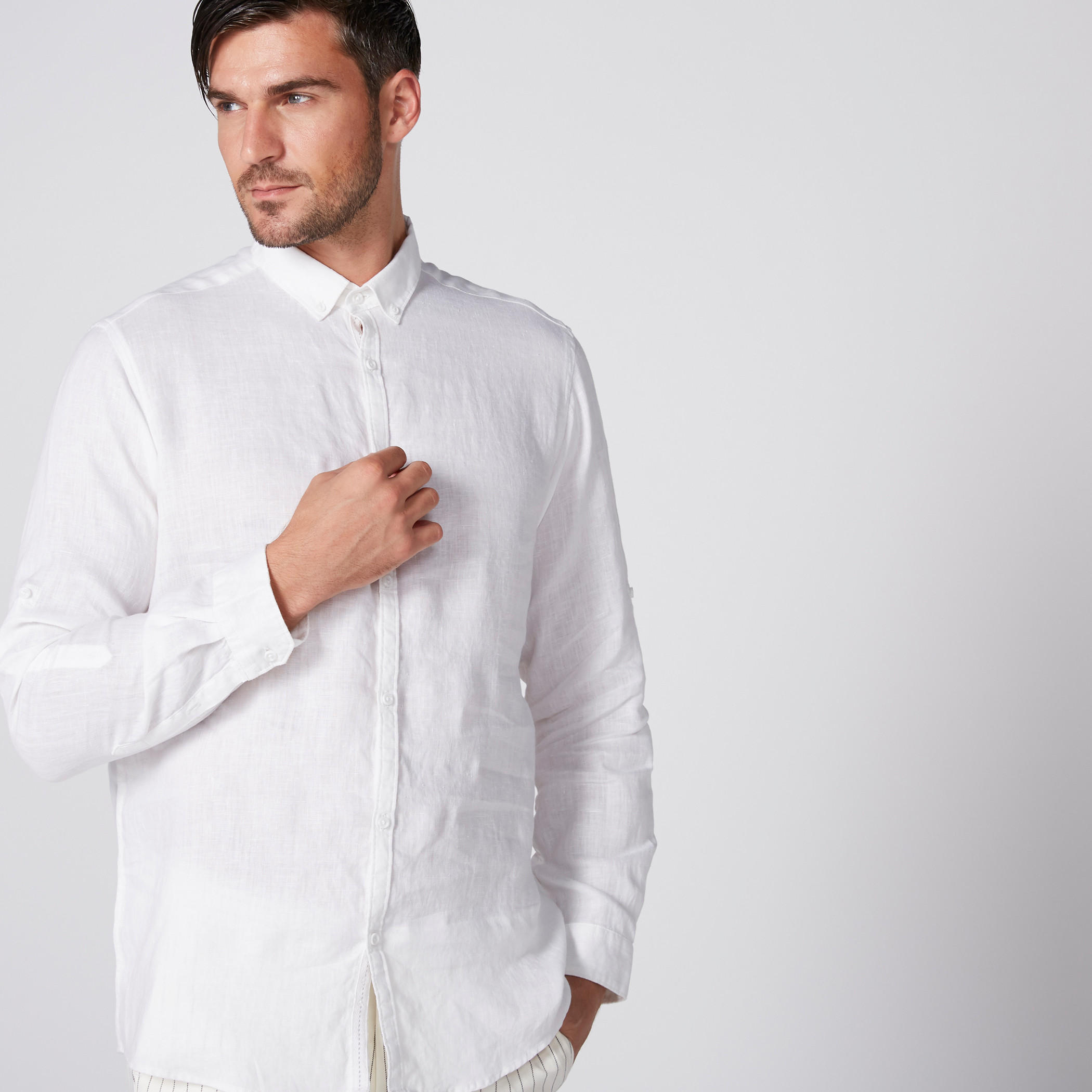 قميص بأكمام طويلة ووصلة أزرار كاملة-men-clothing-shirts-image-4