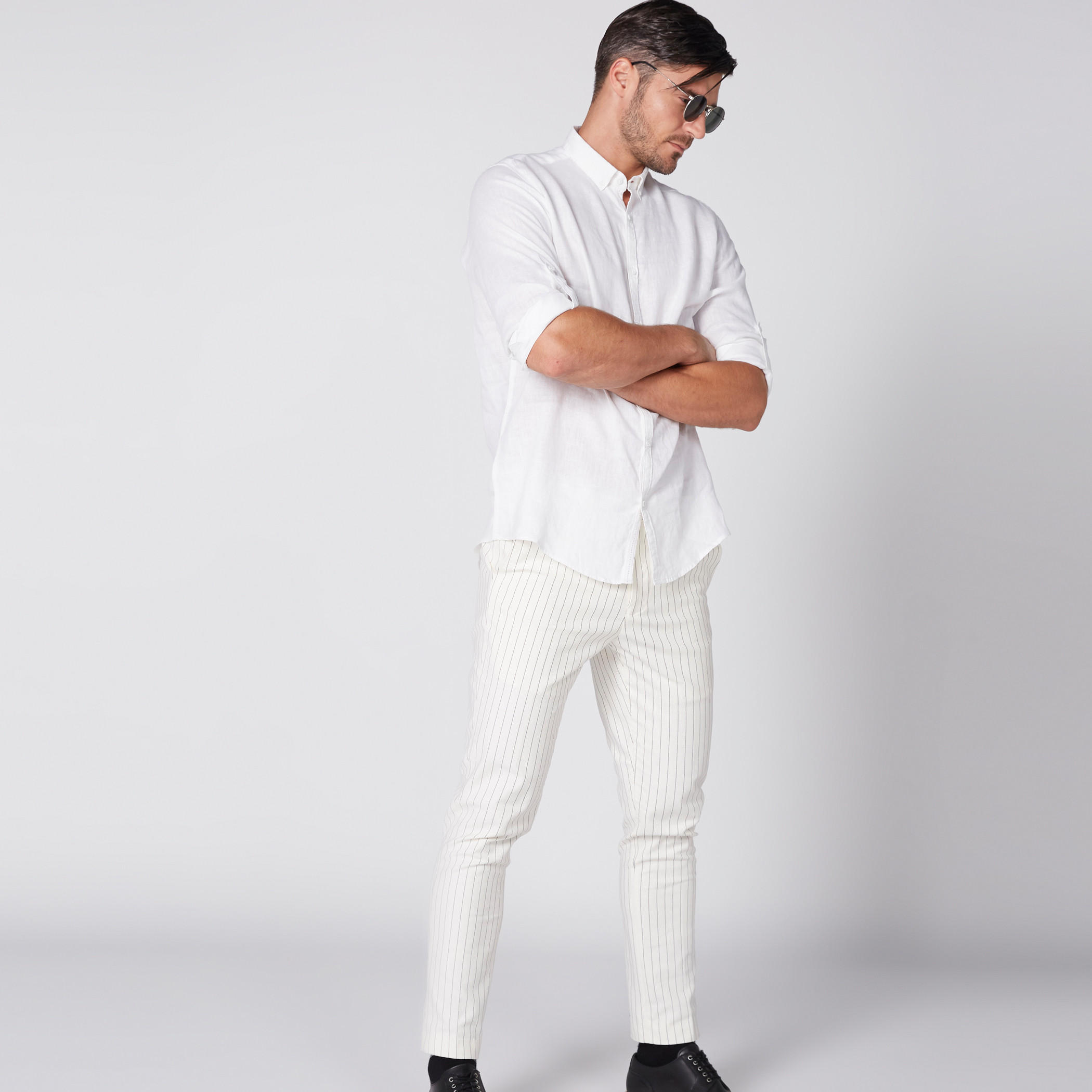 قميص بأكمام طويلة ووصلة أزرار كاملة-men-clothing-shirts-image-1
