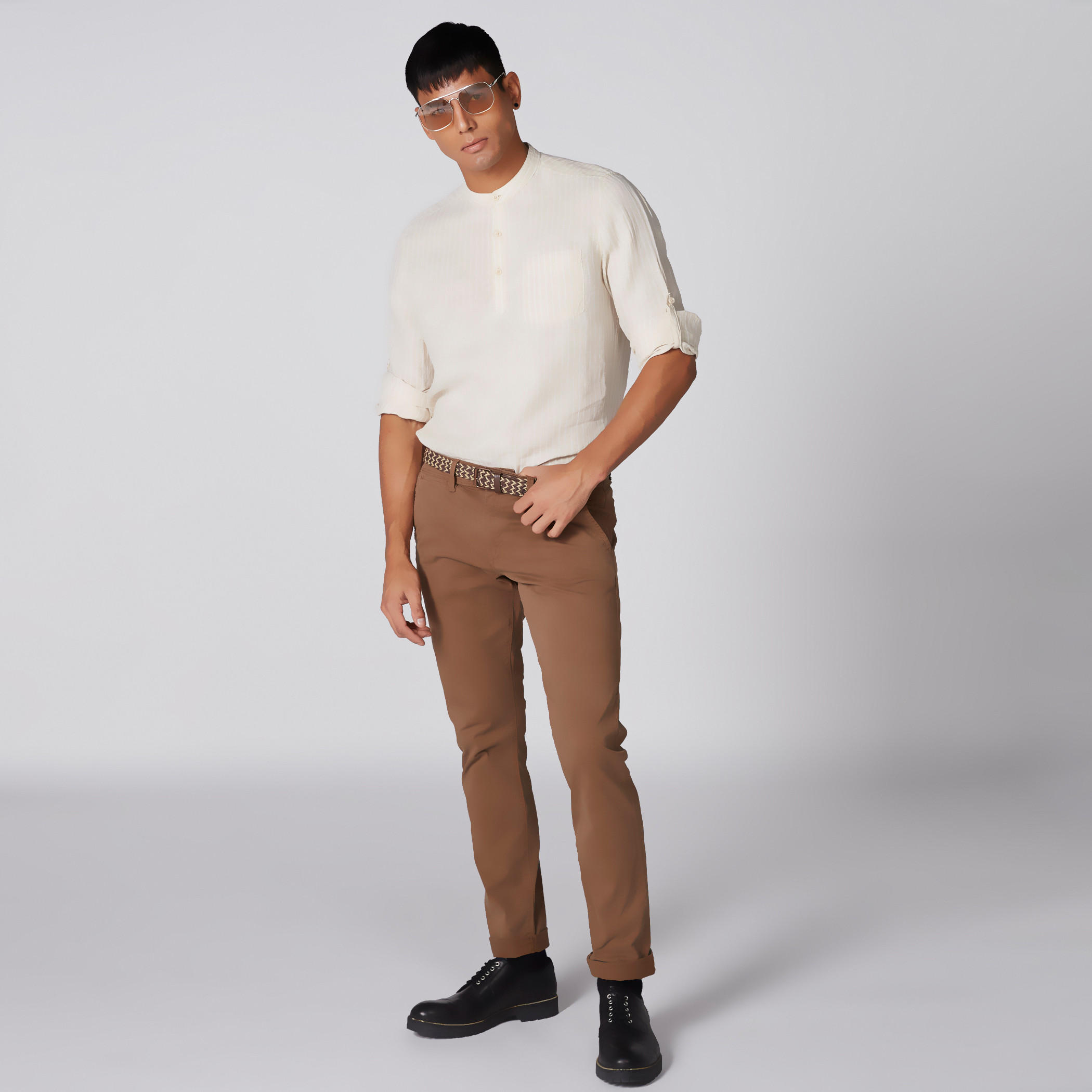 تيشيرت مقلّم بأكمام طويلة وأزرار-men-clothing-shirts-image-1