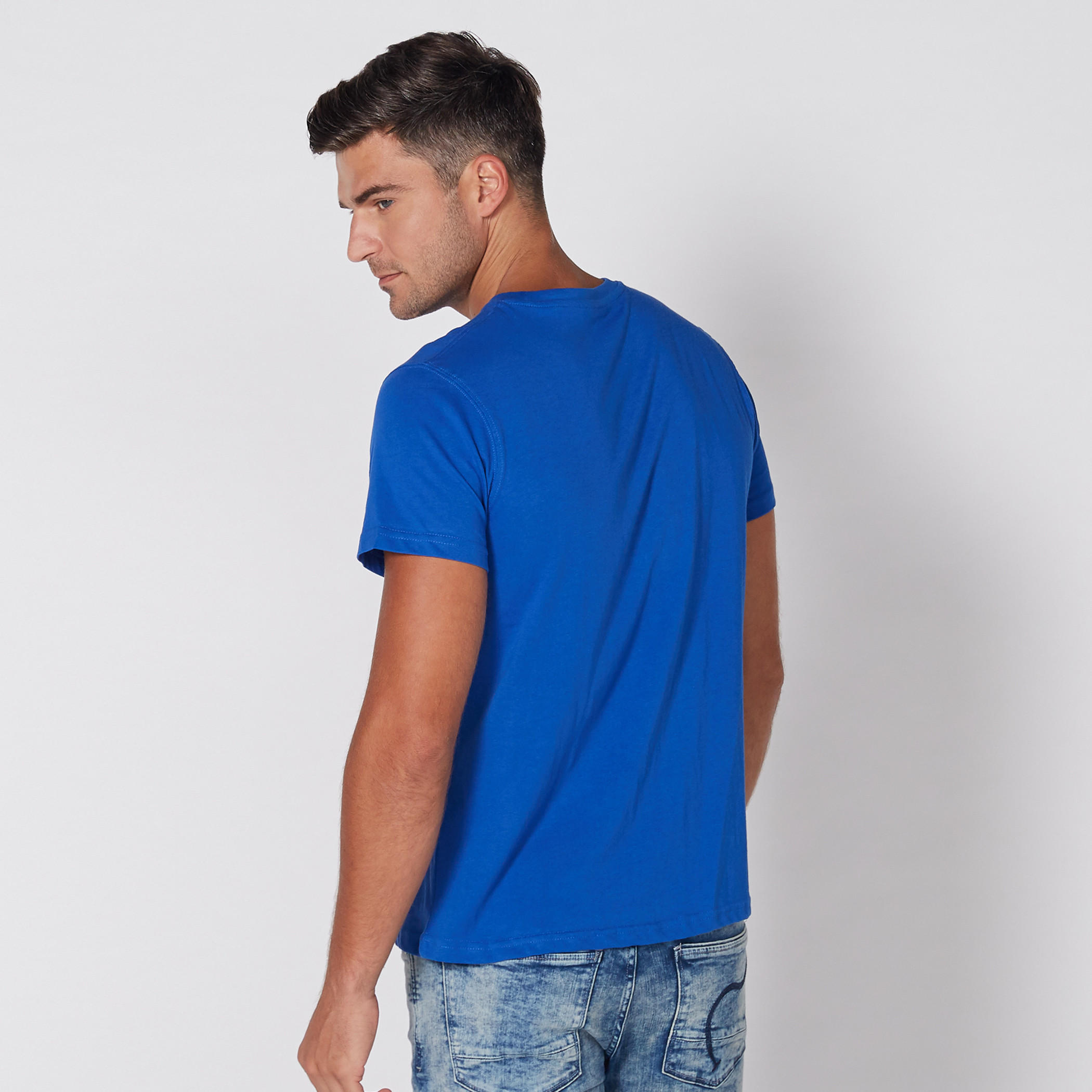 Round Neck T-Shirt with Short Sleeves-men-clothing-tshirtsandpolos-tshirts-image-4
