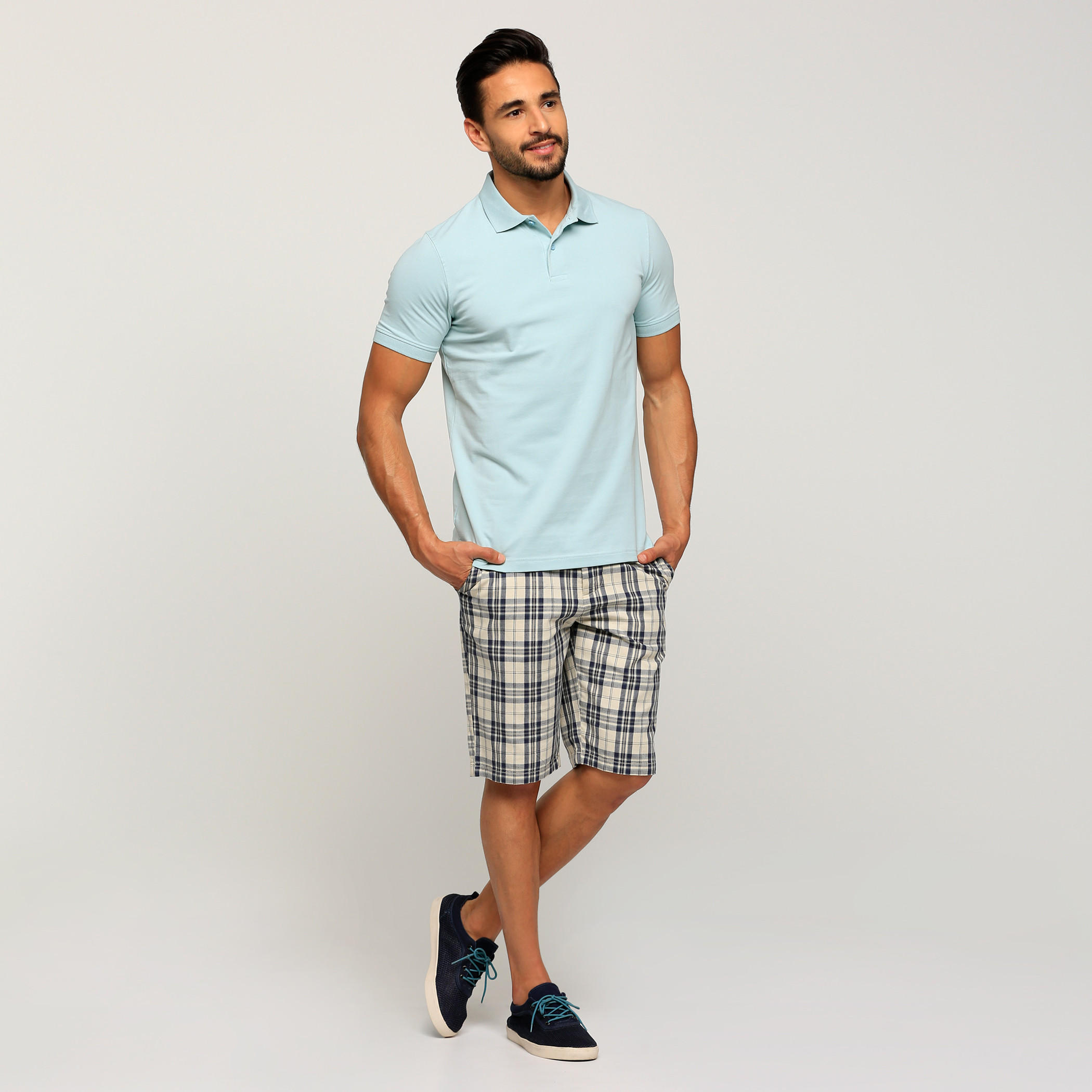 Polo Neck T-Shirt with Short Sleeves-men-clothing-tshirtsandpolos-tshirts-image-5