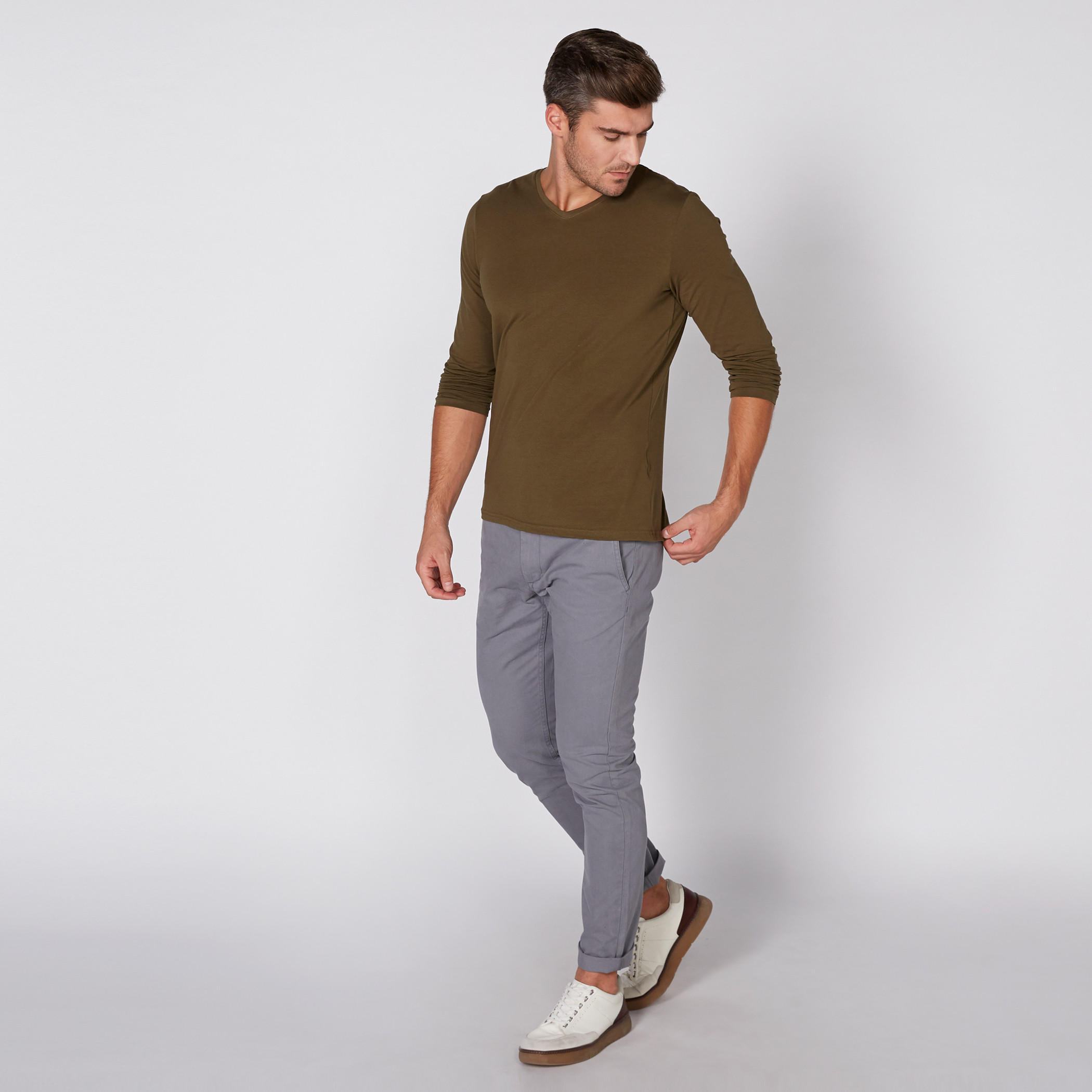 V-Neck T-Shirt with Long Sleeves-men-clothing-tshirtsandpolos-tshirts-image-2