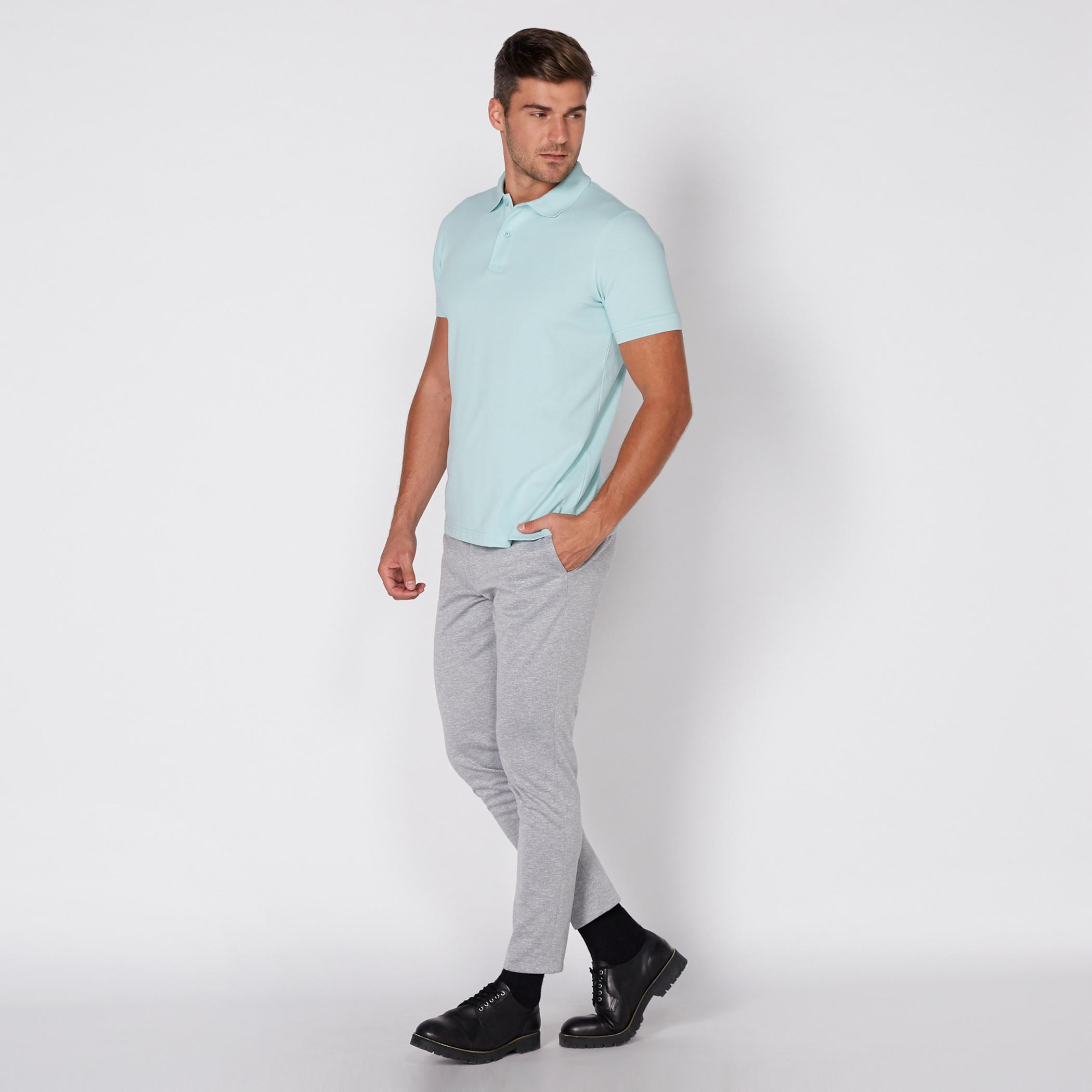 تيشيرت بأكمام قصيرة وياقة بولو-men-clothing-tshirtsandpolos-tshirts-image-2