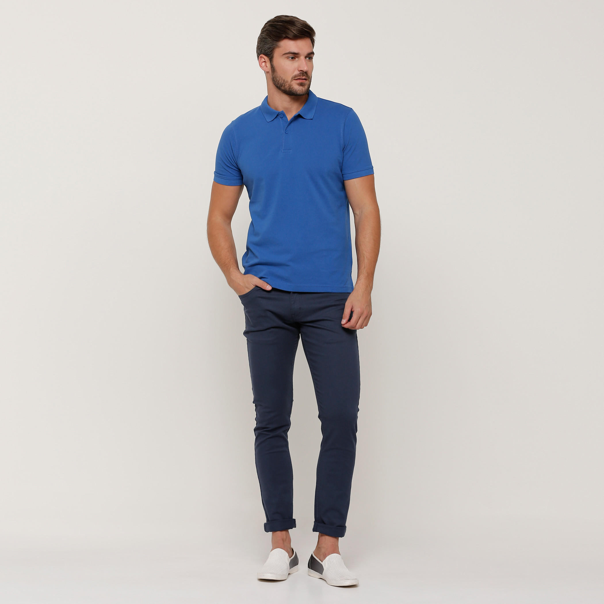 تيشيرت بأكمام قصيرة وياقة بولو-men-clothing-tshirtsandpolos-tshirts-image-5